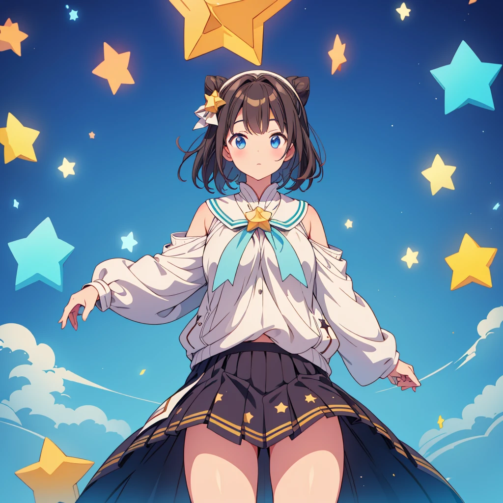 A big, thick star、Large enough for a person to ride、