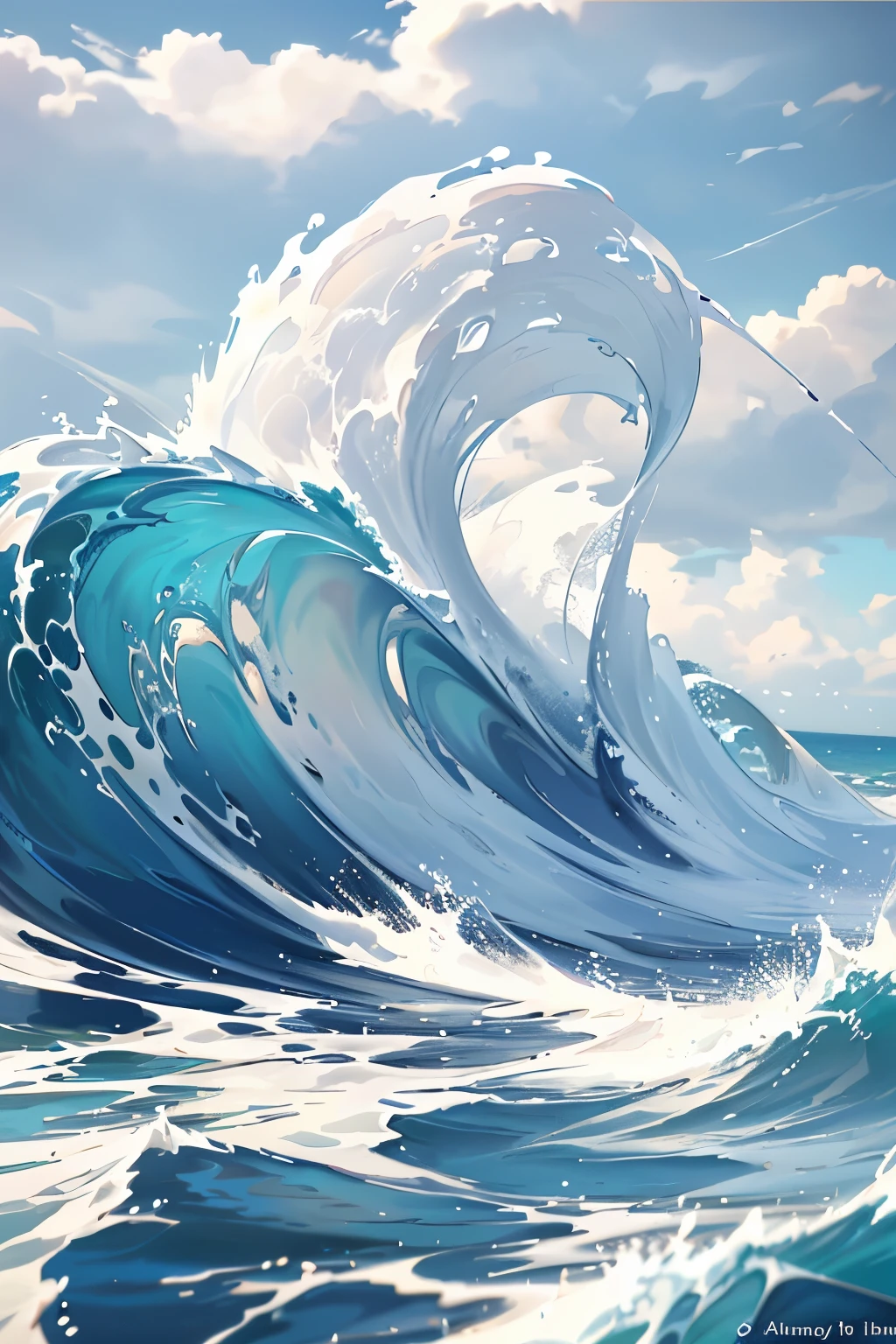 The sketch of waves comes to life with intricate, ultra-detailed pencil strokes, resembling a masterpiece of artistic prowess. The waves crash against the shore, capturing the essence of their power and motion. The artist's attention to detail is evident, as each wave is meticulously rendered with sharp focus and realistic rendering. The pencil drawing showcases the beauty of the ocean, with every line capturing the movement and depth of the water. The waves are so lifelike that one can almost hear the sound of their crashing against the sandy beach. The artist's use of shading and texture adds depth and dimension to the sketch, making it truly come alive. The waves seem to leap off the paper, inviting the viewer to dive into their captivating world. The sketch's mon