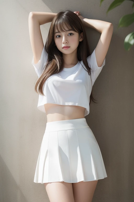 The skirt is flipped up、My white pants are visible、Too much exposed skin、I can see your breasts、I can see the nipples、Completely naked、transformation、Erotic、(masterpiece、High level image quality、high quality,8K),(japanese woman、18-year-old、high school girl)、(accurate anatomy,beautiful limbs)、, Put your hands in front of your feet, place both feet in the circle of the hands, pretty embarrassing, white panties:1.5, beautiful feet, Tight Skirt,Are standing ,school zone ,early summer , , , paved, Raw photo, , 最high quality, ultra high resolution, beautiful face details, real human skin, gentle expression, Front view, angle from below, long hair, realistic, realistic, cute, short, average, cutehigh school girl, surreal high school girl, Full body Esbian,