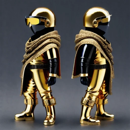 Brilliant Gold Diamond Maya Star((Rosewood))Copper weapons, Burlap Cloak Mummy Hood Platinum Silk Cyberpunk Light Crossbow Space Station 1:60 miniature models, illustration, Side view, (Side view), Wear gold-rimmed reflective sunglasses, Carrying future weapons, very happy, Side view, whole body, 3d, (Black and white checkered glasses) octane rendering, perfect appearance, Collagen protein(((denim)))
