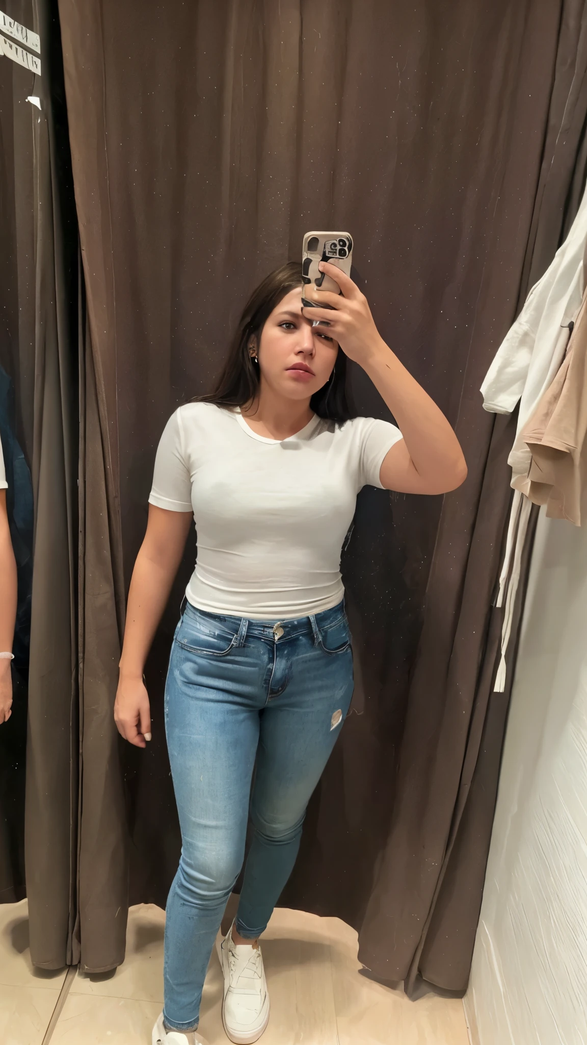 Quitale el jean y la camisa blanca y que no tenga ropa interior