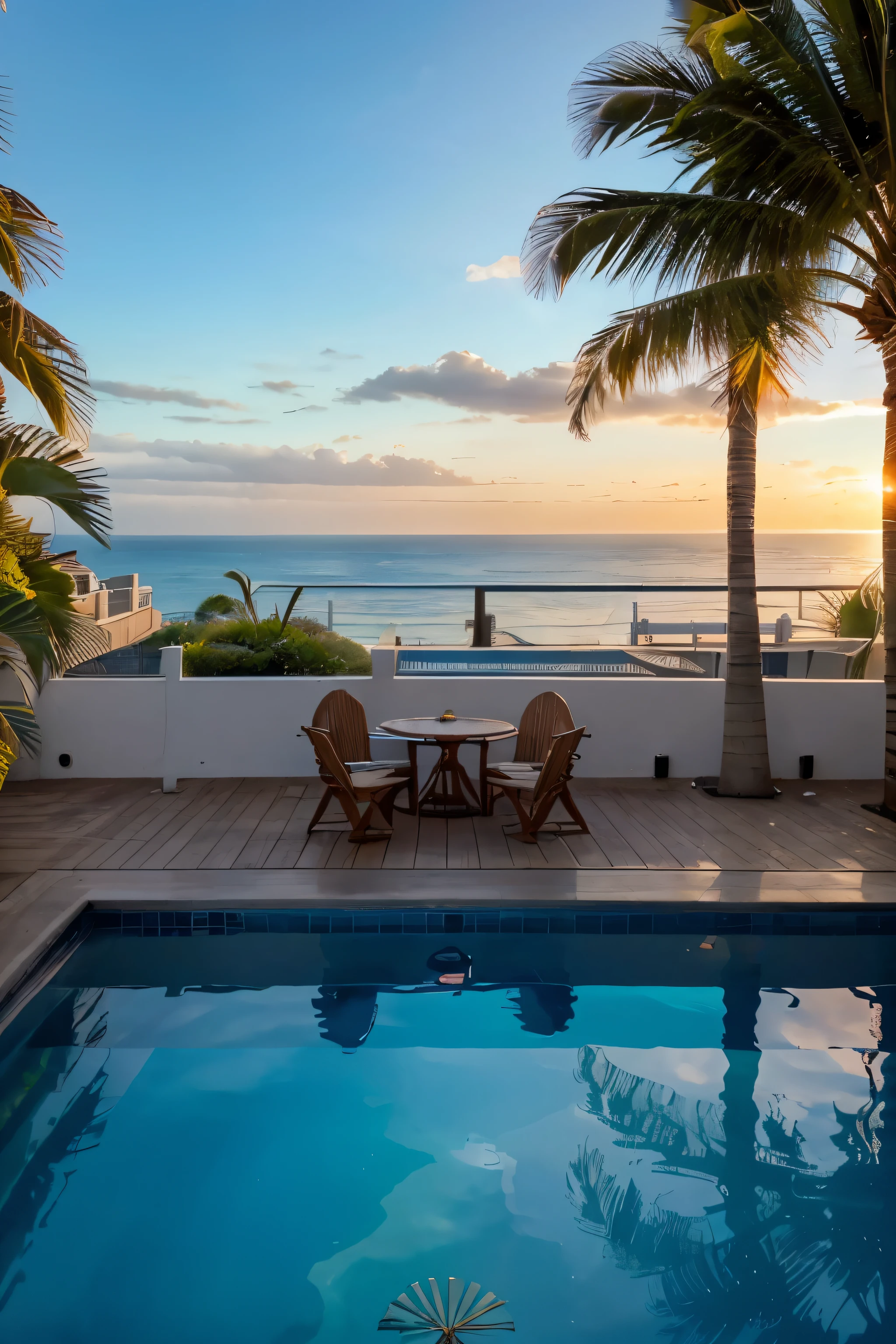 Sun-kissed penthouse perch. Sea's azure embrace. Balcony oasis unfolds. Palms sway gently. Infinity pool shimmers. Sizzle of steak. Leather gloves await. Horizon's endless allure. Poolside serenity beckons. BBQ grill crackles. Boxer's shadow dance. Coastal breeze whispers. Balcony's panoramic splendor. Reflective waters mirror sky. Grill's smoky symphony. Jab, cross, hook. Salt-laced air caresses. Lounge chairs bask. Pool's tranquil depths. Charcoal's fiery glow. Boxer's focused intensity. Gulls' distant cries. Bubbling poolside bliss. Steak's mouthwatering aroma. Gloves clenched, ready. Coastal waves harmonize. Relaxation in motion. Grilled perfection awaits. Sweaty palms anticipate. Coastal hues blend. Splash of tranquility. BBQ's tantalizing dance. Boxer's rhythmic cadence. Seagulls soar, free. Pool's liquid embrace. Steaks char to perfection. Boxer's shadowed silhouette. Palm leaves whisper secrets. Reflections ripple gently. Flames lick grill grate. Boxer's precision strikes. Sun's descent, captivating. Poolside reverie unfolds. Steaks sear, juices flow. Boxer's dedication evident. Palm fronds brush sky. Pool's crystal clarity. Grilled feast anticipation. Boxer's determination unwavering. Stars twinkle above. sunny day, penthouse very tall, 300 meters off the ground, very high tall building, panoramic long term views