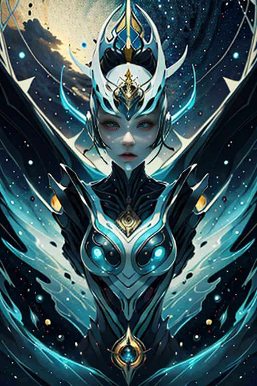 best quality,4k,8k,highres,masterpiece:1.2,ultra-detailed,realistic:1.37,HDR,UHD,studio lighting,ultra-fine painting,sharp focus,physically-based rendering,extreme detail description,professional,art deco,tarot card style,dynamic angle, (dynamic pose), (bliss expression), (doing hand mudras), alien female,mythological creature from outer space,wearing organic exoskeleton,wearing biological exoskeleton,alien flora,bioluminescent vegetation,vivid colors,trending on cgsociety,portraits,landscape,horror,anime,sci-fi,photography,concept artists,bright and vibrant colors,dreamy lighting
