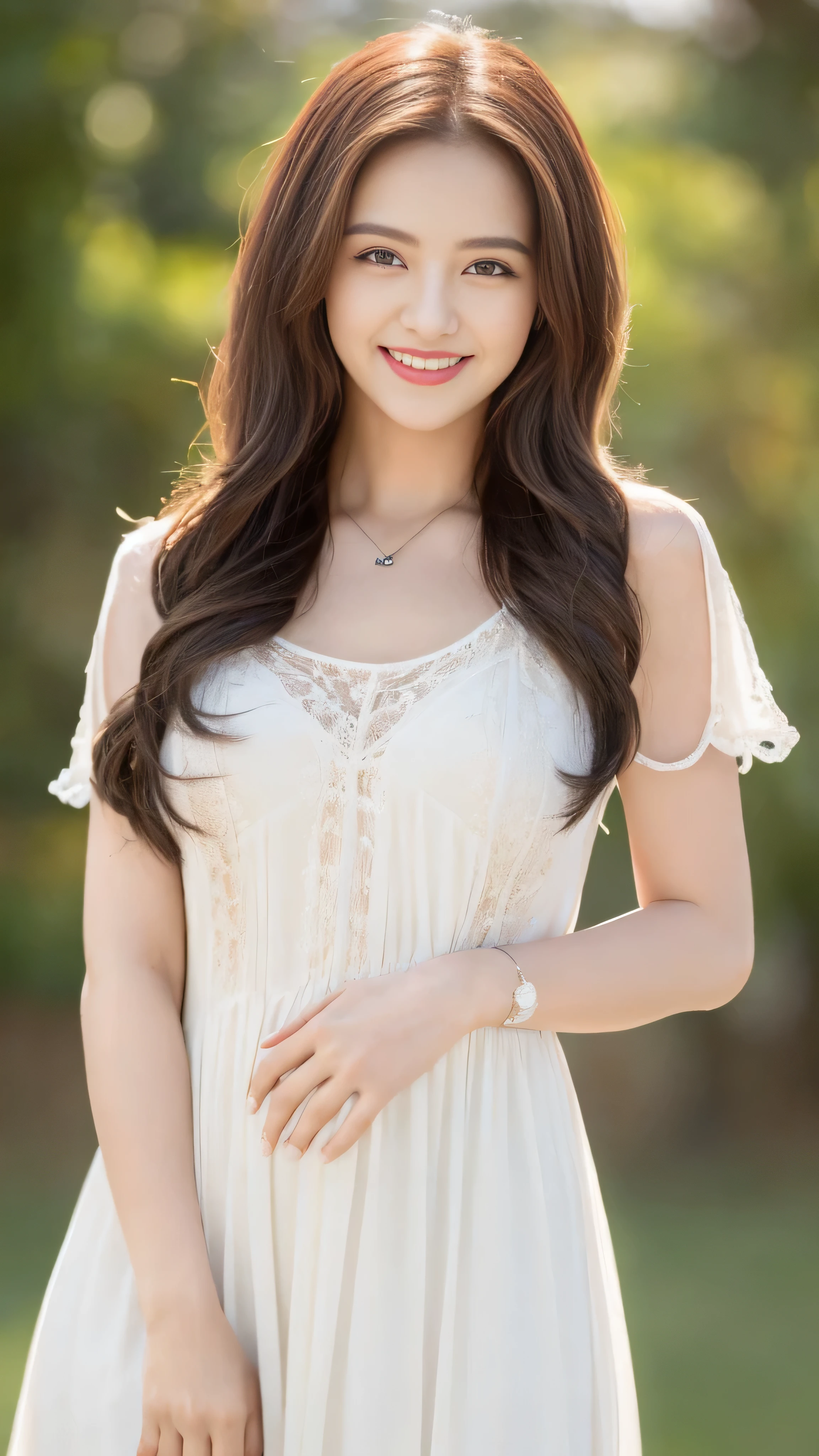 (highest quality, 16K, masterpiece: 1.3), (movie actress:1.4),beautiful woman with perfect figure: 1.2, 1 female, alone, (Nationality is random:1.4), wearing a pendant, strapless、elegant long dress、(very affectionate smile:1.2)、 highly detailed face and skin, fine eyes, double eyelid, ((full body shot:1.3))、