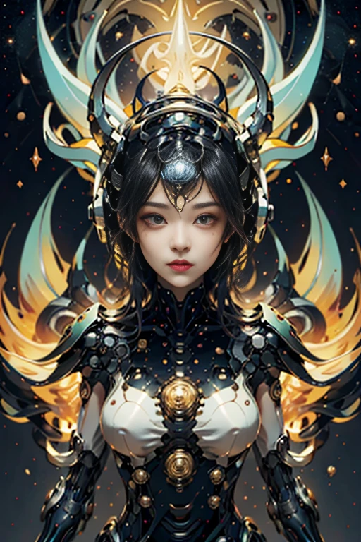 best quality,4k,8k,highres,masterpiece:1.2,ultra-detailed,realistic:1.37,HDR,UHD,studio lighting,ultra-fine painting,sharp focus,physically-based rendering,extreme detail description,professional,art deco,tarot card style,alien,creature from outer space,organic exoskeleton,biological exoskeleton,alien flora,bioluminescent fungi,vivid colors,trending on cgsociety,portraits,landscape,horror,anime,sci-fi,photography,concept artists,bright and vibrant colors,dreamy lighting