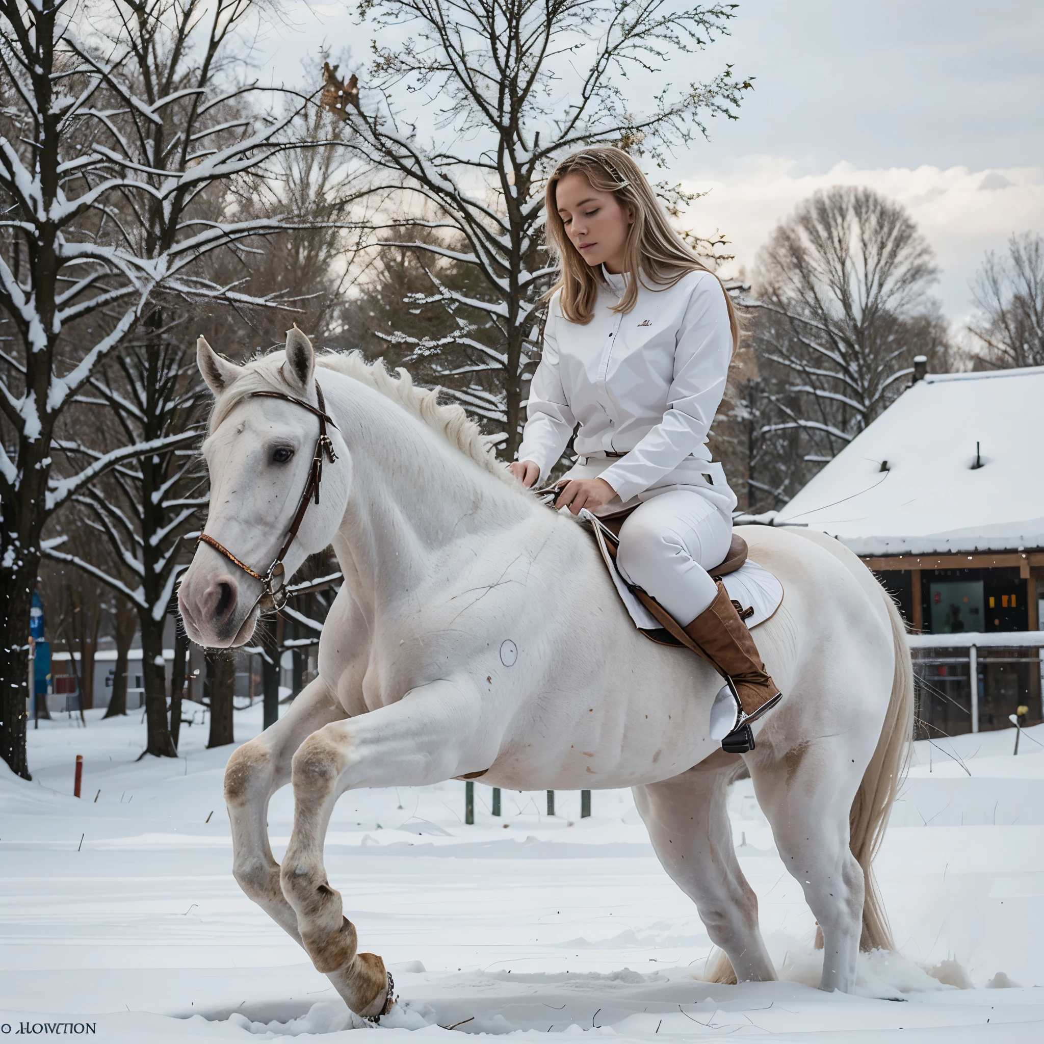 The white horse