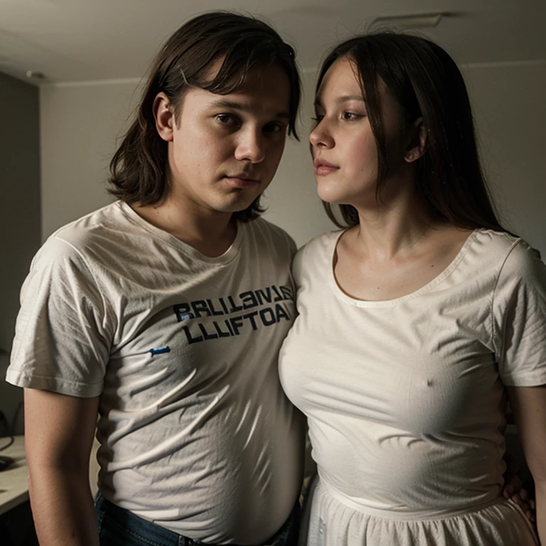 portrait of two people in love, (()) pregnant millie bobby brown and an old fat man ((posing together)), sexy outfit, white pantyhose,
(lovers), different hair color, hdr, sordid atmosphere, cinematic, dimmed colors, dark shot, muted colors, film grainy, lut, insane details, intricate details, hyperdetailed, a sexy lolita and haddy in love with each other, real love, passion, slutty teen, age differ, background confederate flag on a wall