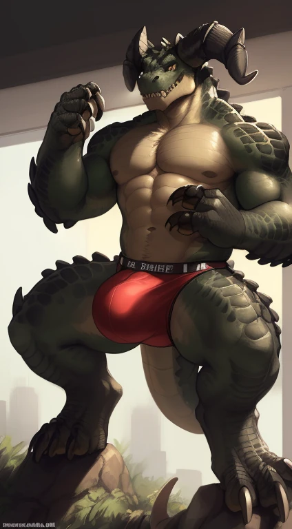Male, (((solo))) character, Deathclaw, Male focus, 8k wuality, ultra realistic, 3d render, digital art, beautiful and detailed portrait of a Male Deathclaw, kenket, Ross Tran,ruan jia, uploaded to e621, zaush, foxovh, cenematic lighting, (((confident, seductive))), not muscular, weak, (((whole body showed))), (((detailed Brown eyes))), (((correct position))), (((dating))), (((loving eyes))), (((full in love))), (((seductive))), (((seduction))), (((master))), (((dominant))), (((sexy))), (((full body commission))), (((whole body showed))), (((big bulge))), (((feral Deathclaw))), (((feral))), (((big scalie feets)))seductive grin