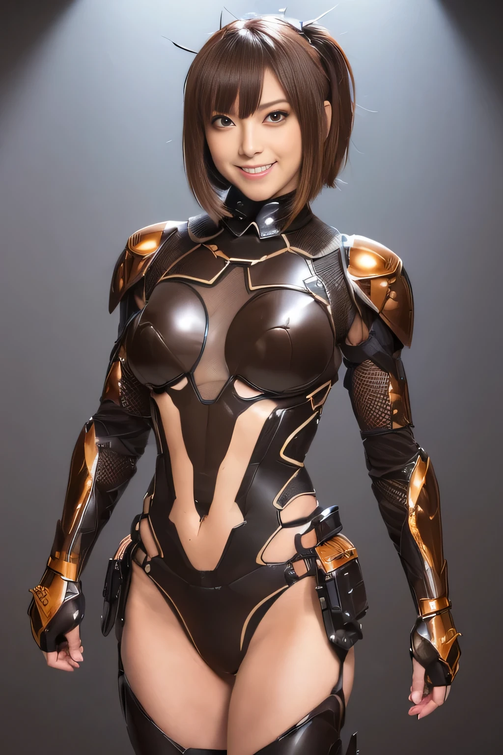 (high resolution,masterpiece,best quality,extremely detailed CG, anime, official art:1.4), realistic, photo, amazing fine details, all intricate, gloss and shiny,awesome many layers, 8k wall paper, 3d, sketch, kawaii, illustration,( solo:1.4), perfect female proportion,villainess, (fusion of dark brown cockroach and lady:1.4), (brown cockroach form lady:1.2), (brown cockroach lady:1.2), (fusion:1.2), (solo:1.4), (evil smile:1.2), muscular, abs, (cockroach brown exoskeleton bio insect suit:1.4), (cockroach brown exoskeleton bio insect armor:1.2), (brown transparency cockroach wing:1.4), (brown cockroach antennae:1.3),