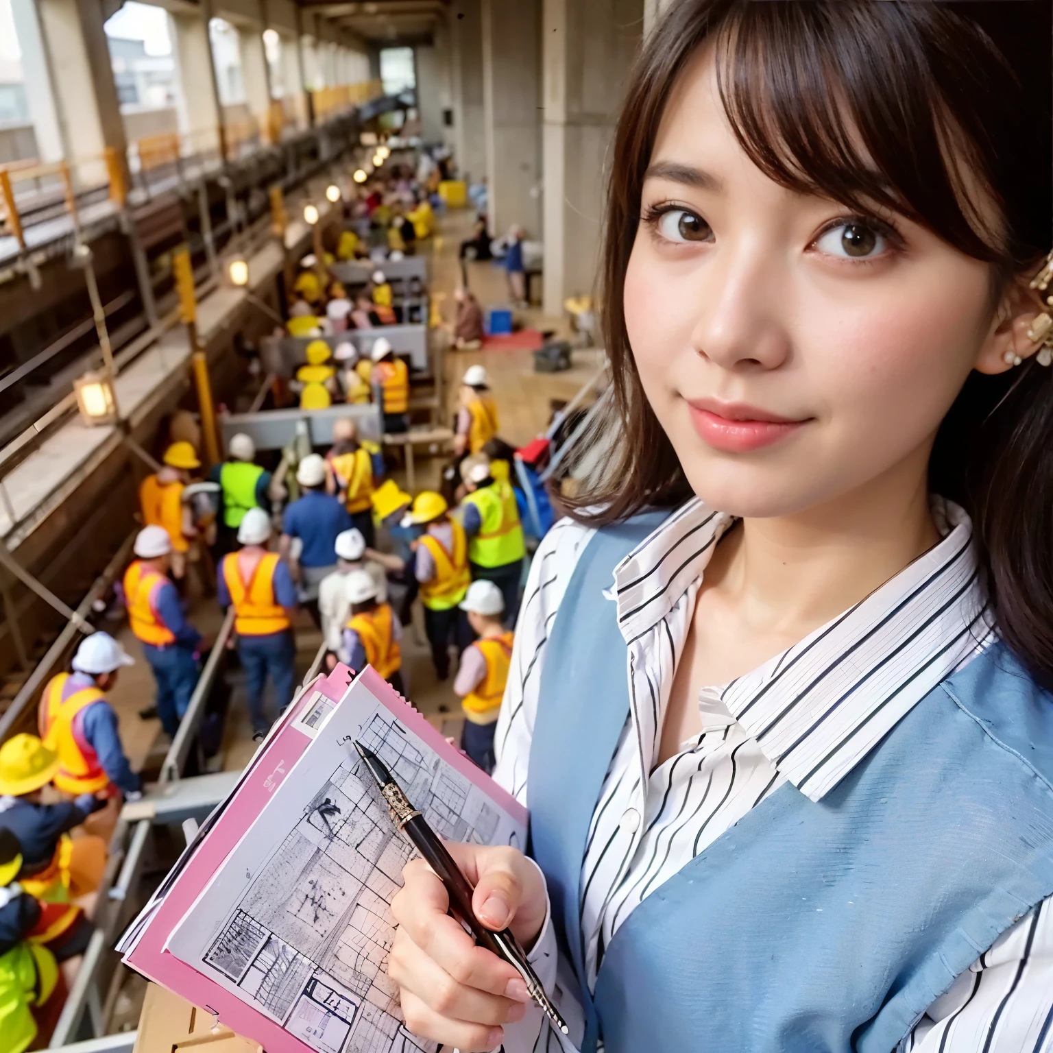 (best quality,4k,8k,highres,masterpiece:1.2), ultra-detailed, (realistic, photorealistic, photo-realistic:1.37), samurai armor, traditional Japanese sword, beautiful girl, kawaii, ponytail, super detailed, hyper-realistic texture, realistic, lifelike photography.