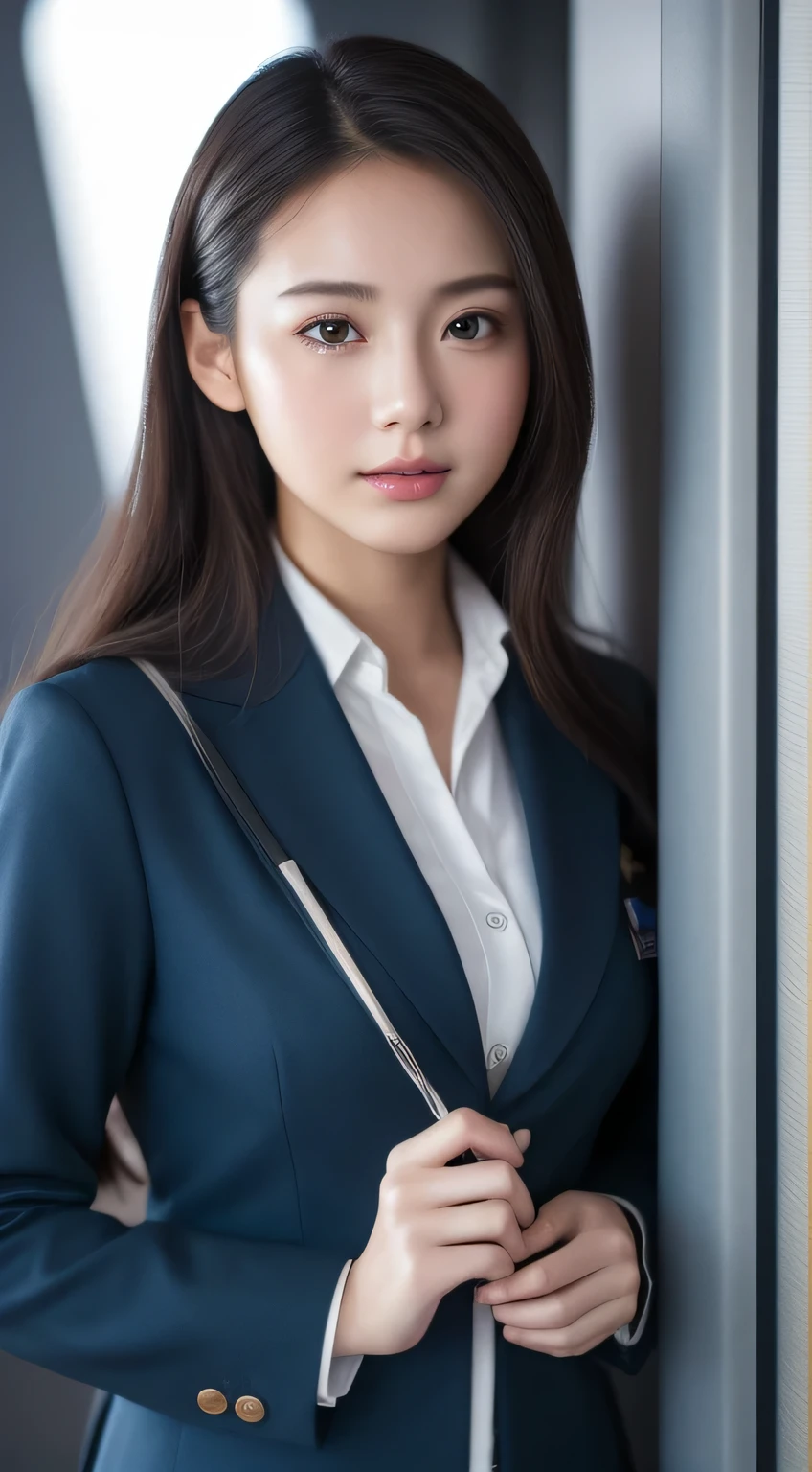 Super detailed, High resolution, Super detaileded, highest quality, wonderful, highest quality,Integrated 8K wallpaper, cinematic lighting, stewardess、20-year-old、Japanese