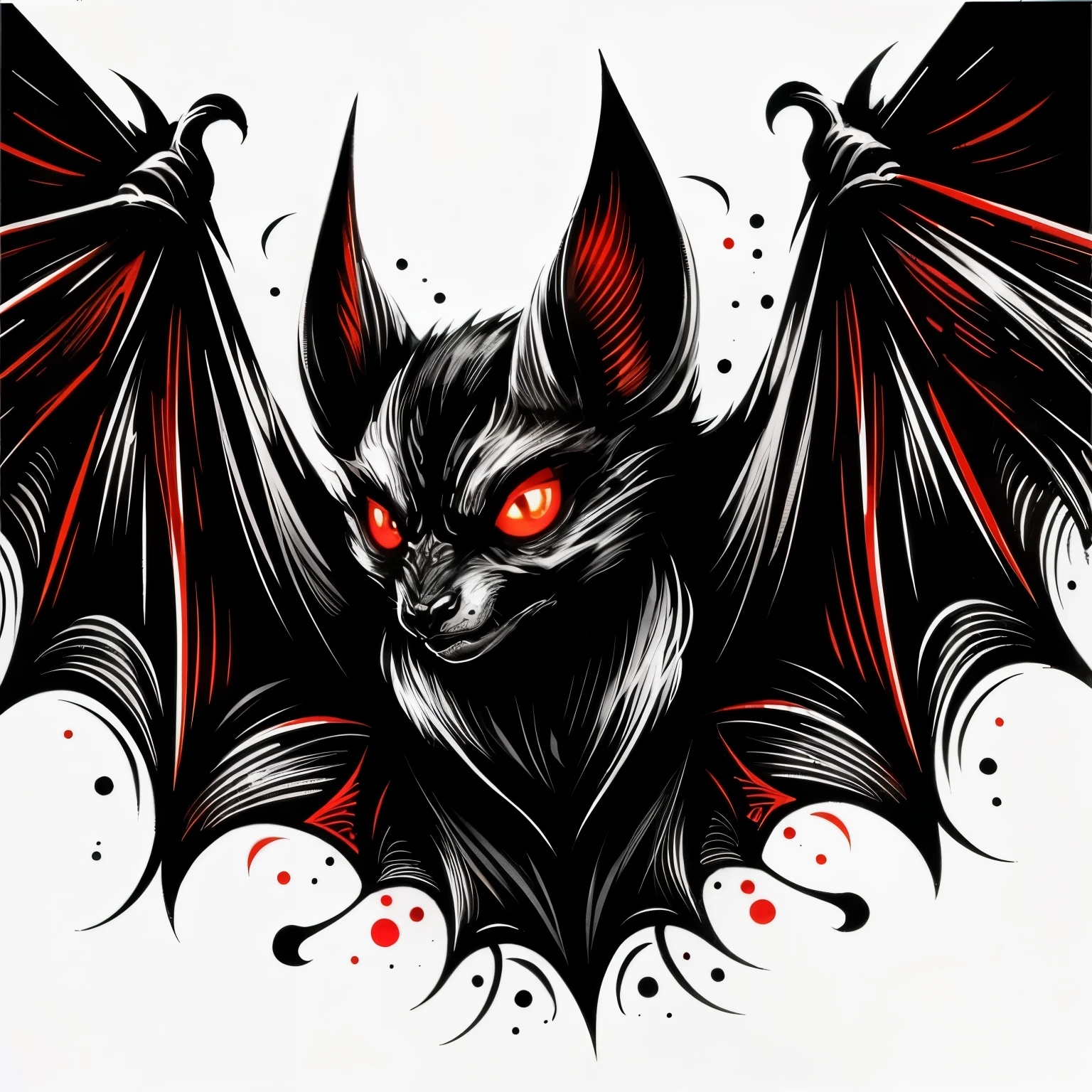 High detail, bat