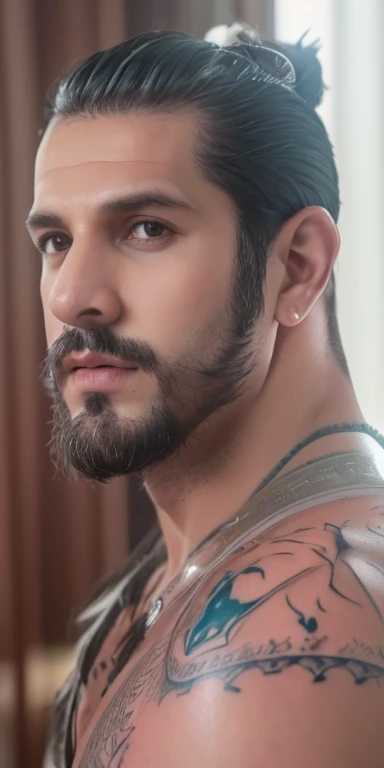 Man with tattoos and pink sweatpants standing in a room, corpo inteiro, Prefeito, inspirado em Ludovit Fulla, pose de bolus de carne, corpo inteiro! injection, sem capuz | | sombreamento realista, corpo masculino, corpo inteiro!!!, cheio_corpo!!, Garoto mau, corpo inteiro!, Avatar do segunda vida, (hiper-realista), (high resolution), (8k), (belos olhos detalhados), (melhor qualidade), (papel de parede), (fotorrealista:1.4), (Rosto detalhado), sozinho, homem bonito, 30 anos de idade homem perfeito, inspirado em Ludovit Fulla, Tony Sandoval. 8 k realista, inspirado em Daren Bader, inspirado em Jozef Simmler, (alto detalhado realista cabelo preto), (personagem segunda vida) ((ovelha)), (olhos pretos detalhado), (muscles), (homem malvado bonito:1.55) ((segunda vida))