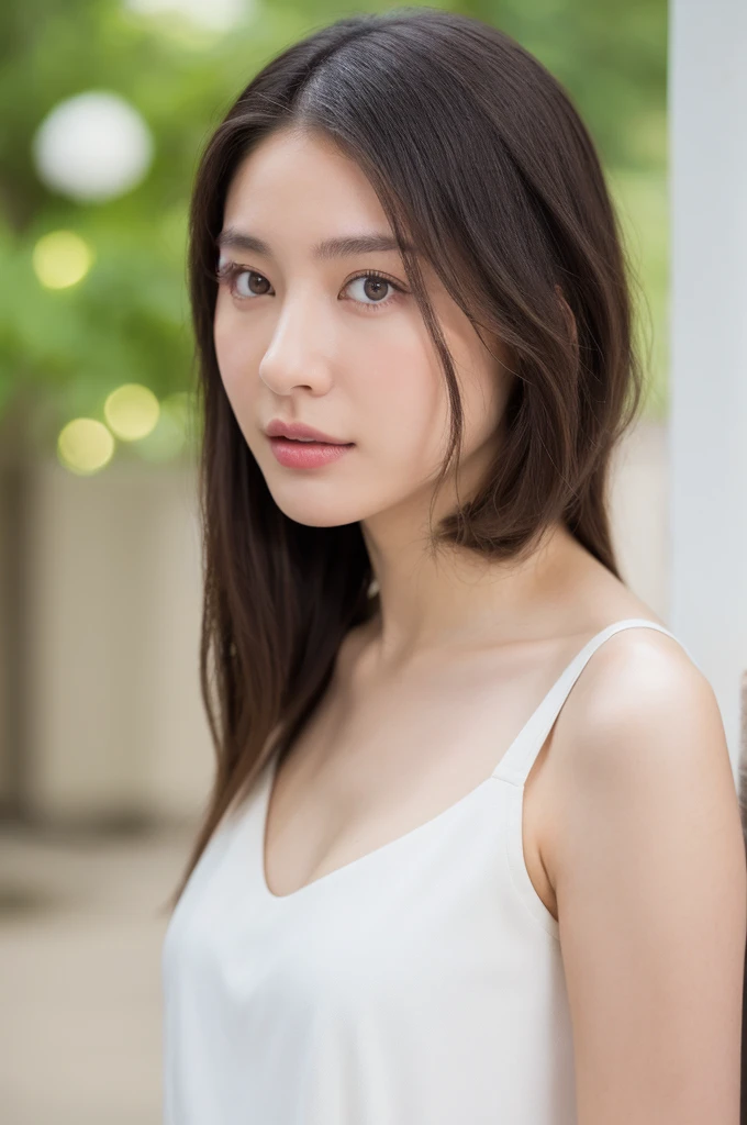 (highest quality, 4k, masterpiece :1.3), 
sharp focus, shallow depth of field, Bright colors, professional level, 
20-year-old, 1 person, (Half Japan and half Russian）, beautiful actress face, 
Supple body :1.3, model body shape:1.5, perfect style：1.4, 
narrow shoulders, beautiful clavicle, long and thin legs, 
