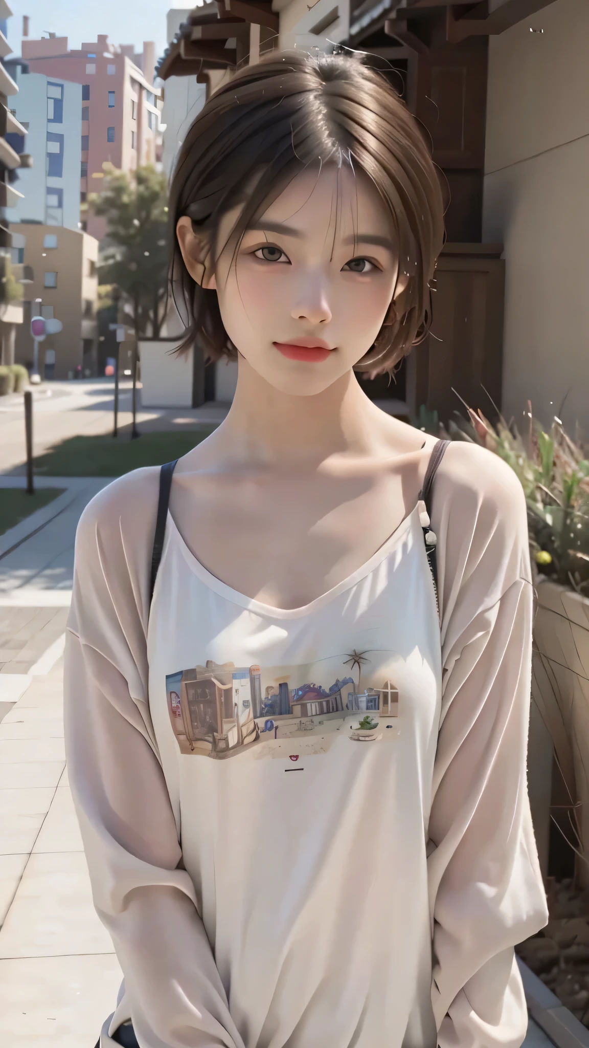 最high quality, masterpiece, 超High resolution, (realistic:1.4), Raw photo, 1 girl,, short hair,, (masterpiece, 最high quality, high quality, High resolution, Super detailed),