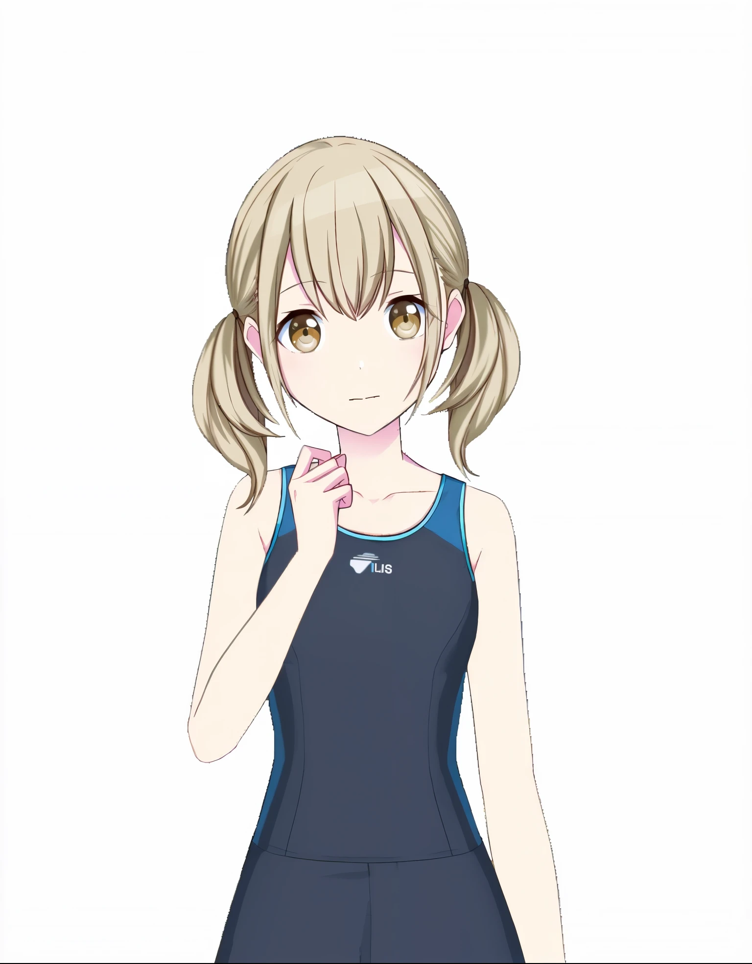 Anime girl in a blue dress with a ponytail, sayori, female protagonist 👀 :8, Also, Live2D virtual Youtuber model, Kasuma Yayoi's Tips, Rena name year style 3/4, motto hole, Anime VTuber full body model, rei hiroe, wataru kajika, anime portrait of shiina Alsogo
