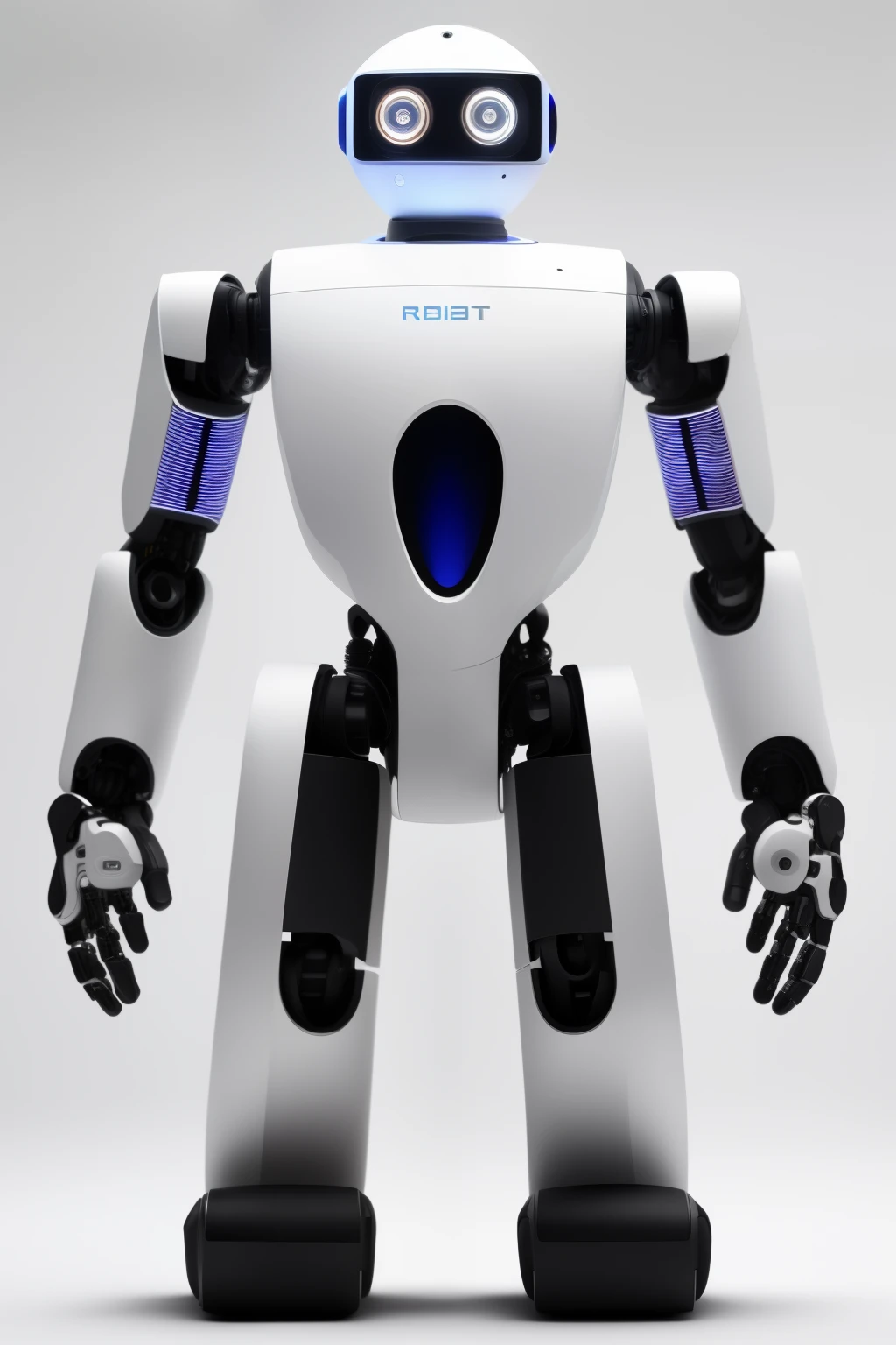 A highly detailed and sleek robot figure against a white, minimalistic background. The robot's metallic surface reflects light in every angle, displaying a mirror-like finish. Its expression is neutral, yet intriguing, inviting the viewer's curiosity. High resolution, crisp and clean, this image exudes a sense of precision and modern technology. S2 model, realistically textured, high definition 8k wallpaper.