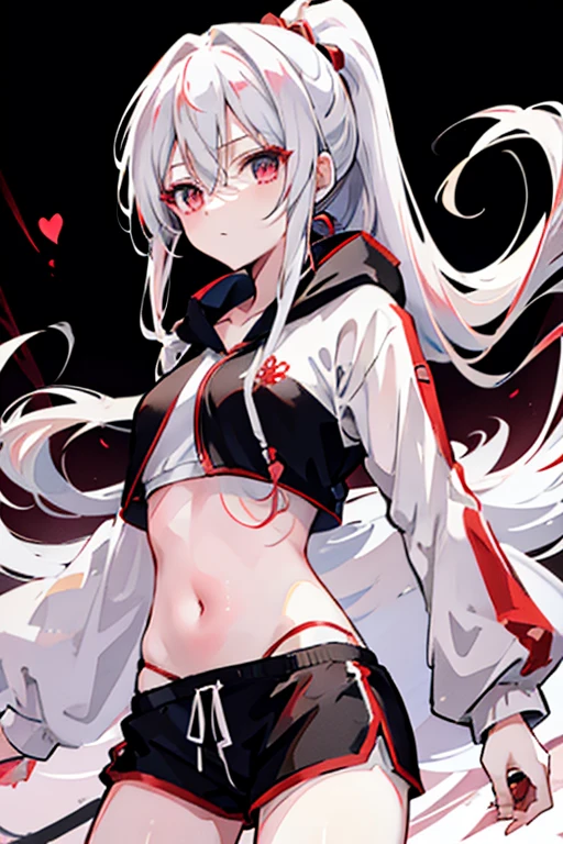 Highest quality　I have long hair　Gray Hair　Hina Sorazaki　Red eyes　I don't have anything　Odd Eye　Swimwear　One person
