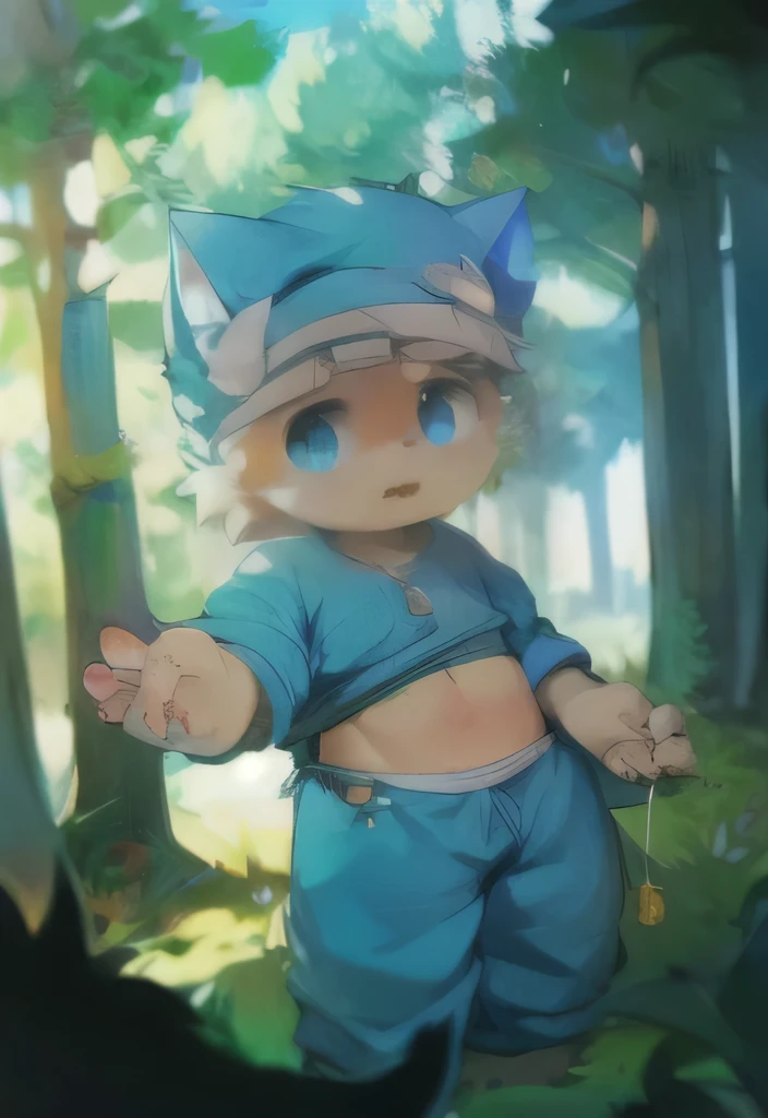 Drawing of a cat with blue eyes and a yellow shirt, human art, anime lush john 8k forest, furry art!!!, animal art, human wolf, short full body portrait!, human fox, Young male human, very very beautiful furry art, furry art, human cat, Beast in fashionable clothes