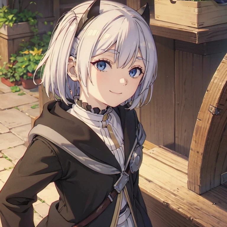 frieren is smiling