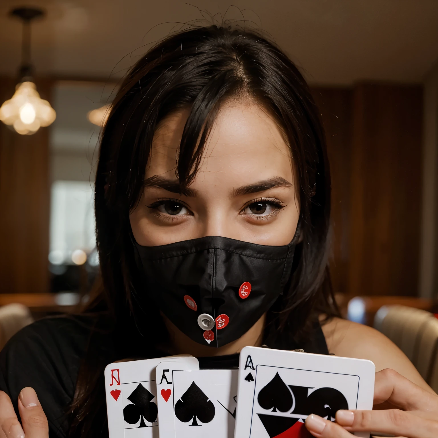 Create a poker mask