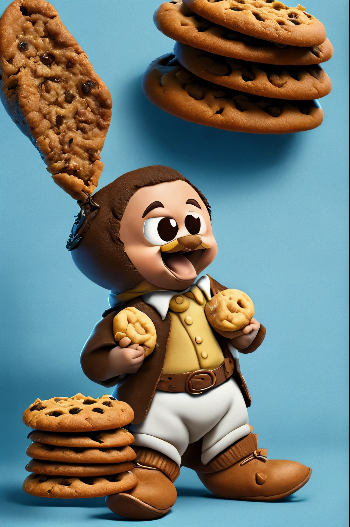 Meet our cookie sales mascot: Crispy, o biscoitinho aventureiro! With his explorer's hat and a backpack full of delicious cookies, Crispy is ready to embark on a flavor journey with you. Com um sorriso brilhante e uma atitude positiva, It's the perfect companion for any snack time.. Seja navegando em mares de chocolate ou escalando montanhas de baunilha, Crispy is always ready to take you on new culinary adventures. Let Crispy be your guide as you discover the world of flavors our cookies have to offer