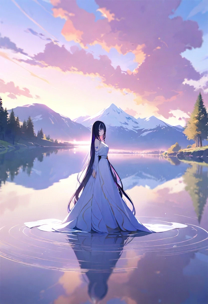 ((shylily)),1 girl, serene expression, mesmerizing eyes, straight long hair, flowing dress, poised posture, porcelain skin, subtle blush, crystal pendant
BREAK
golden hour, (rim lighting):1.2, warm tones, sun flare, soft shadows, vibrant colors, painterly effect, dreamy atmosphere
BREAK
scenic lake, distant mountains, willow tree, calm water, reflection, sunlit clouds, peaceful ambiance, idyllic sunset, ultra detailed, official art, unity 8k wallpaper
, zentangle, mandala