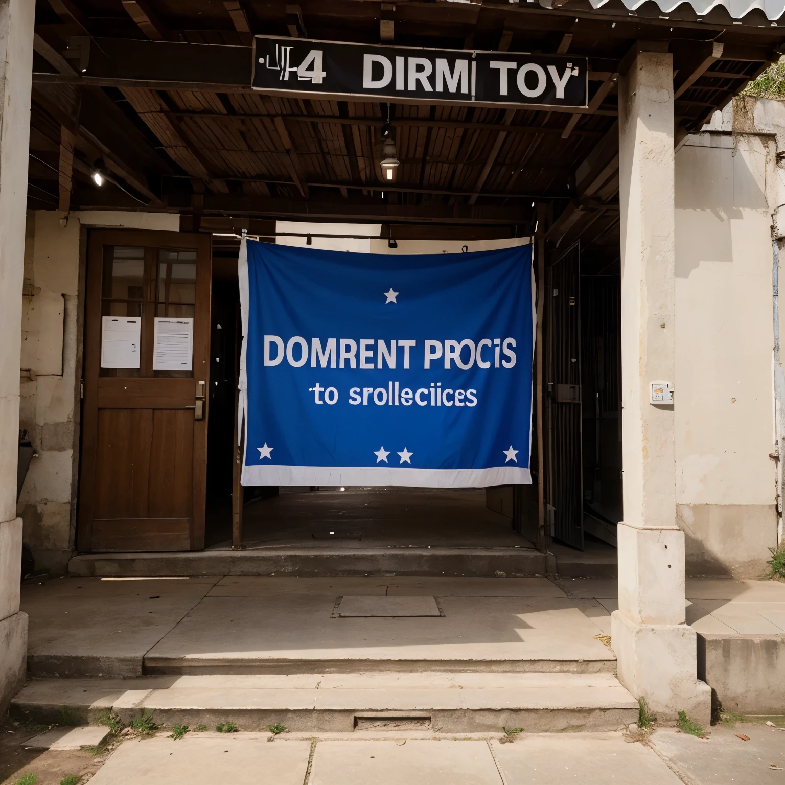 Slogan promoting democratic practices 