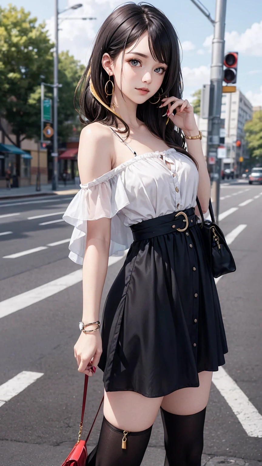 Selfie,Top view,Black Hair,Medium Hair,summercoordinate,Zara,Sitting,Ultra HD,masterpiece,super high quality,Ultra-high resolution,Highest quality,Advanced,Highest quality,Highest Resolution,high quality,beautiful,beautiful,High quality,Realな質感,Real,8k,Detailed,