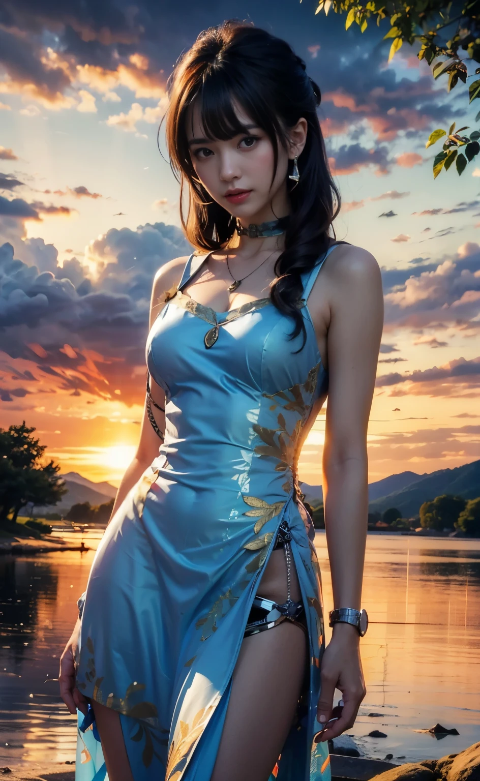 (best quality,highres,masterpiece:1.2),mechanical,hydraulic cylinders,samurai armor,Japanese sword,beautiful girl,twin tails,silver hair,realistic,photorealistic:1.37,photo shoot,ultra-detailed,hyper-realistic textures,full body,battlefield