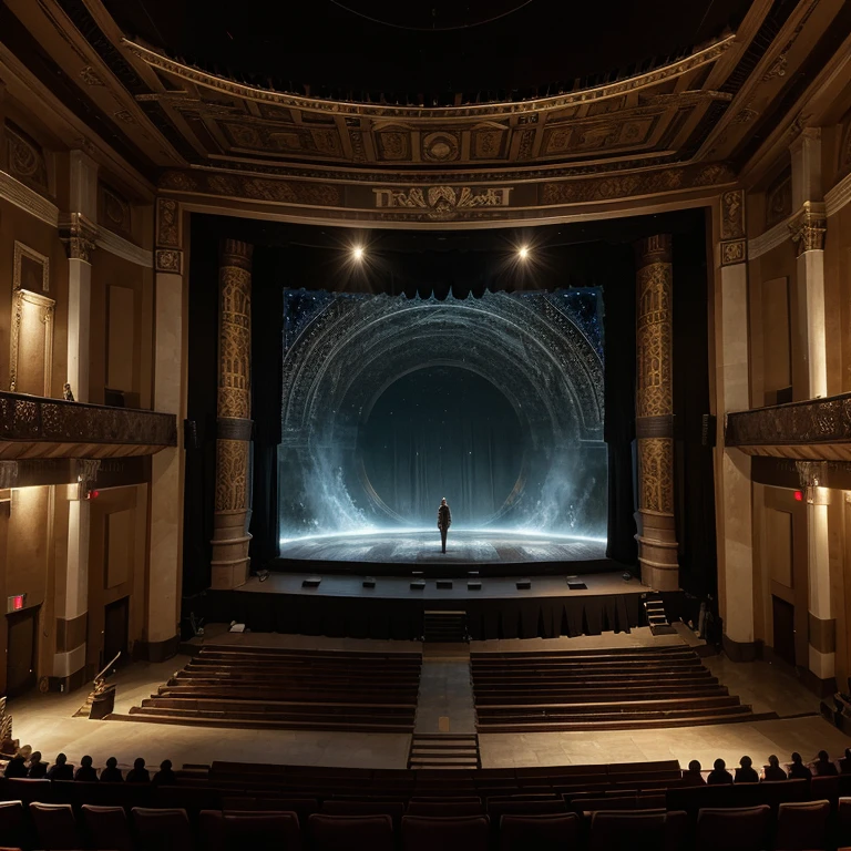 Imagine a grand, ancient theater, its walls etched with the tales of a thousand years, standing solitary amidst the vastness of nature. This theater, unlike any other, has an extraordinary feature: it is both the creator and the stage for every story that has ever been told, every story that will be. This theater is called The Theater of Existence.
In the center of this theater lies a stage, infinite and boundless, stretching into the horizons. This stage is special—it's made of a mirror, reflecting everything and nothing at the same time. This mirror is Consciousness, the eternal stage upon which the drama of existence unfolds.
