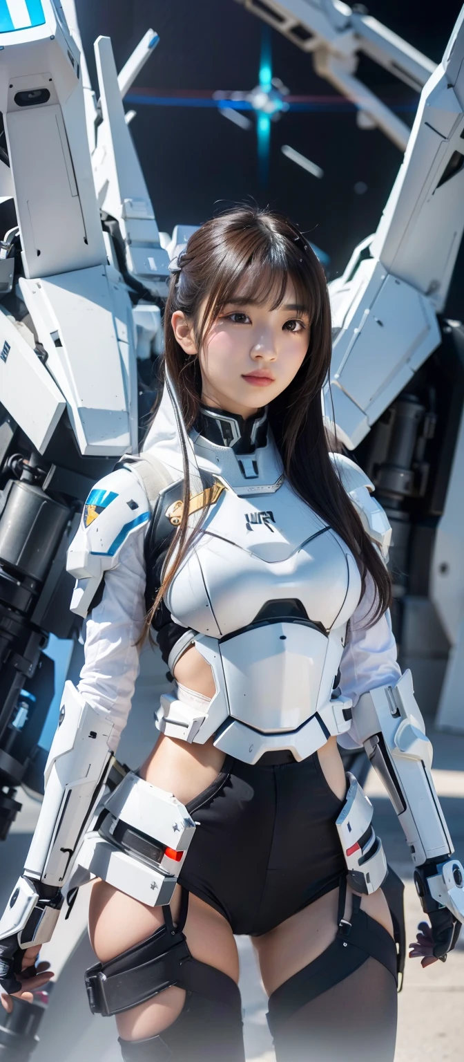 arafed woman beautiful asian girl, IG model | art germ, asian girl, black-haired girl wearing a hoodie, korean girl(highest quality, 8K, 32k, masterpiece, UHD:1.3), (Attractive Japanese woman photo), (long wavy hair), abs, perfect body, super detailed face, lip details, fine eyes, double eyelid, , amazing beauty, Girl wearing mechanical cyber armor, blowjob white mecha, female mecha, mechanized valkyrie girl, beautiful white girl cyborg, armor girl, Wearing sci-fi military armor, science fiction woman, wearing white futuristic armor, gorgeous female paladin, mechanized soldier girl