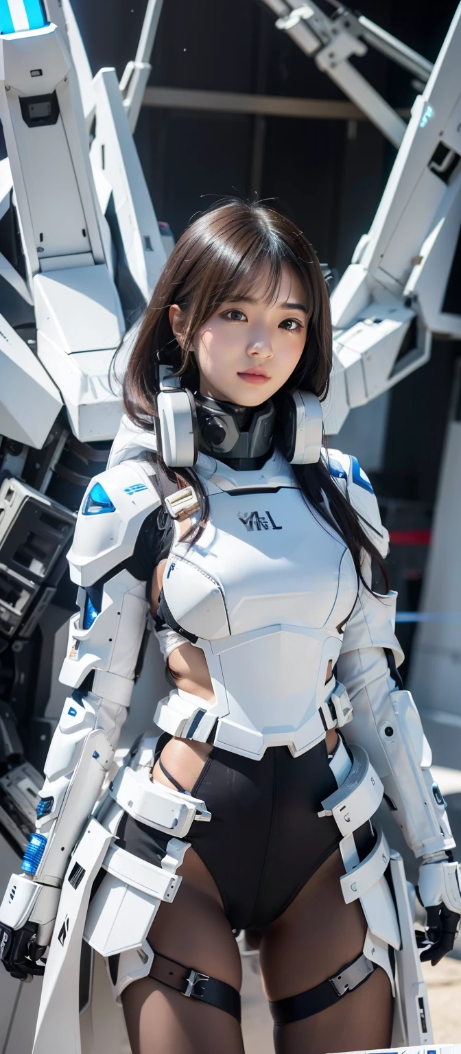 arafed woman beautiful asian girl, IG model | art germ, asian girl, black-haired girl wearing a hoodie, korean girl(highest quality, 8K, 32k, masterpiece, UHD:1.3), (Attractive Japanese woman photo), (long wavy hair), abs, perfect body, super detailed face, lip details, fine eyes, double eyelid, , amazing beauty, Girl wearing mechanical cyber armor, blowjob white mecha, female mecha, mechanized valkyrie girl, beautiful white girl cyborg, armor girl, Wearing sci-fi military armor, science fiction woman, wearing white futuristic armor, gorgeous female paladin, mechanized soldier girl
