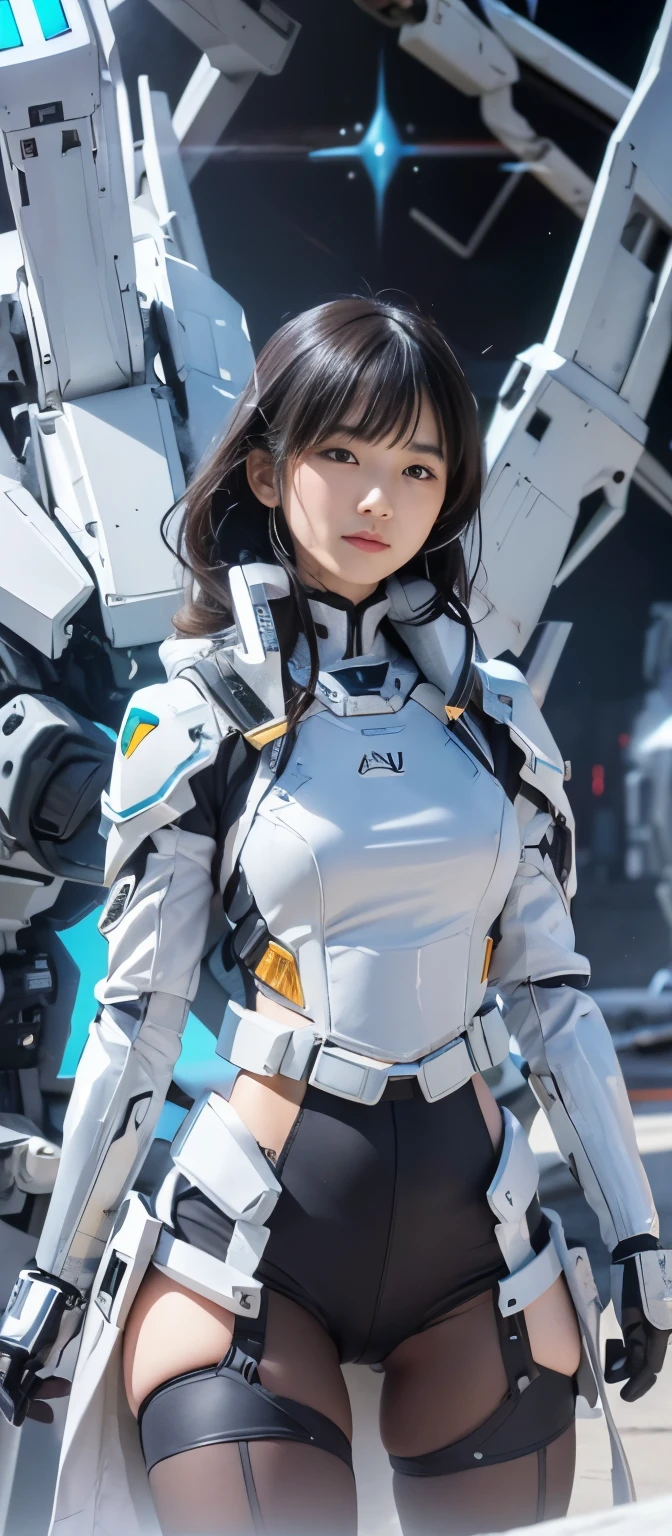 arafed woman beautiful asian girl, IG model | art germ, asian girl, black-haired girl wearing a hoodie, korean girl(highest quality, 8K, 32k, masterpiece, UHD:1.3), (Attractive Japanese woman photo), (long wavy hair), abs, perfect body, super detailed face, lip details, fine eyes, double eyelid, , amazing beauty, Girl wearing mechanical cyber armor, blowjob white mecha, female mecha, mechanized valkyrie girl, beautiful white girl cyborg, armor girl, Wearing sci-fi military armor, science fiction woman, wearing white futuristic armor, gorgeous female paladin, mechanized soldier girl