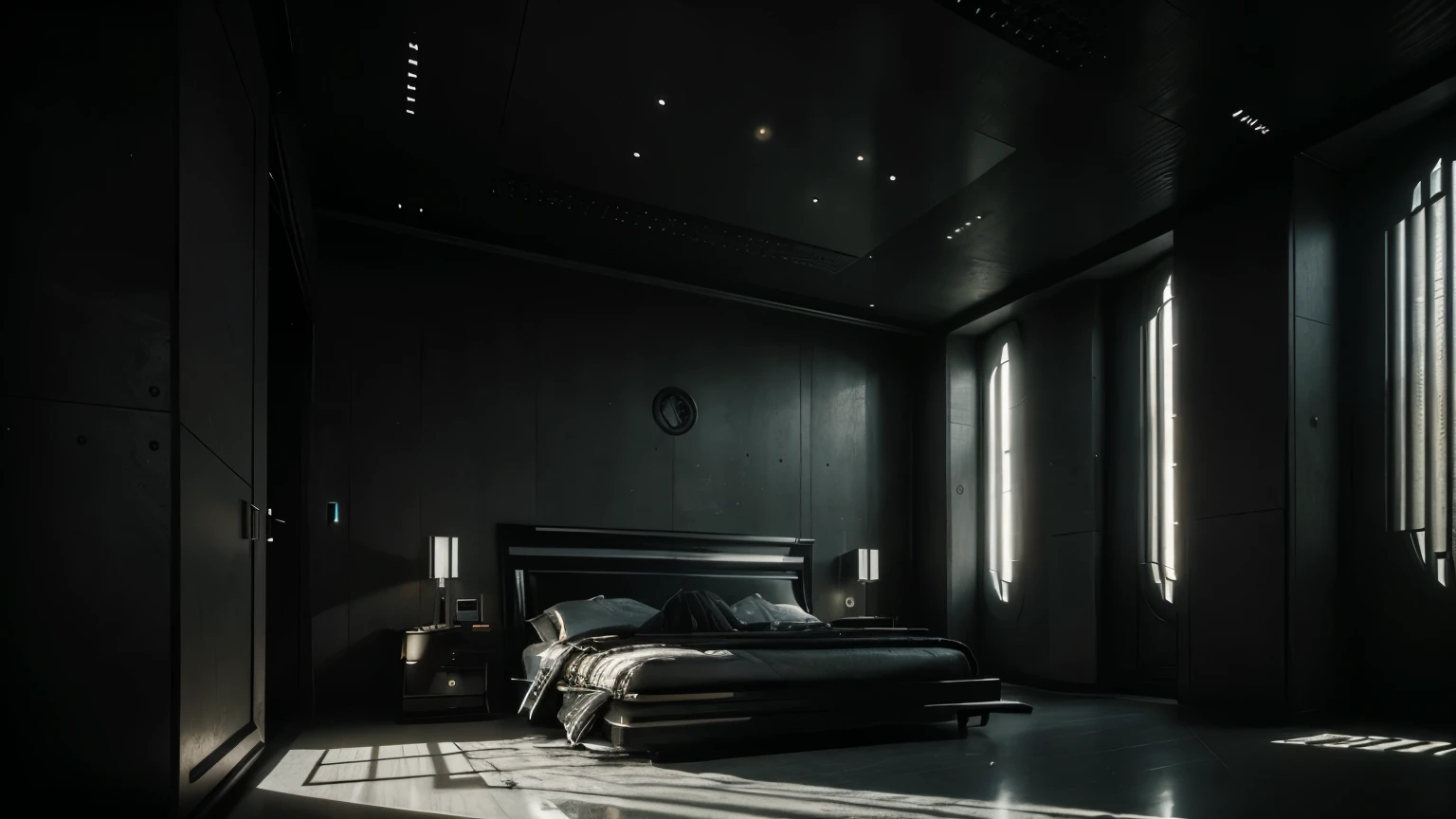 modern futuristic minimalist house designed by giger, perfect composition, beautiful detailed intricate insanely detailed artistic photography, photorealistic concept art, soft natural volumetric cinematic perfect light, chiaroscuro, award - winning photograph