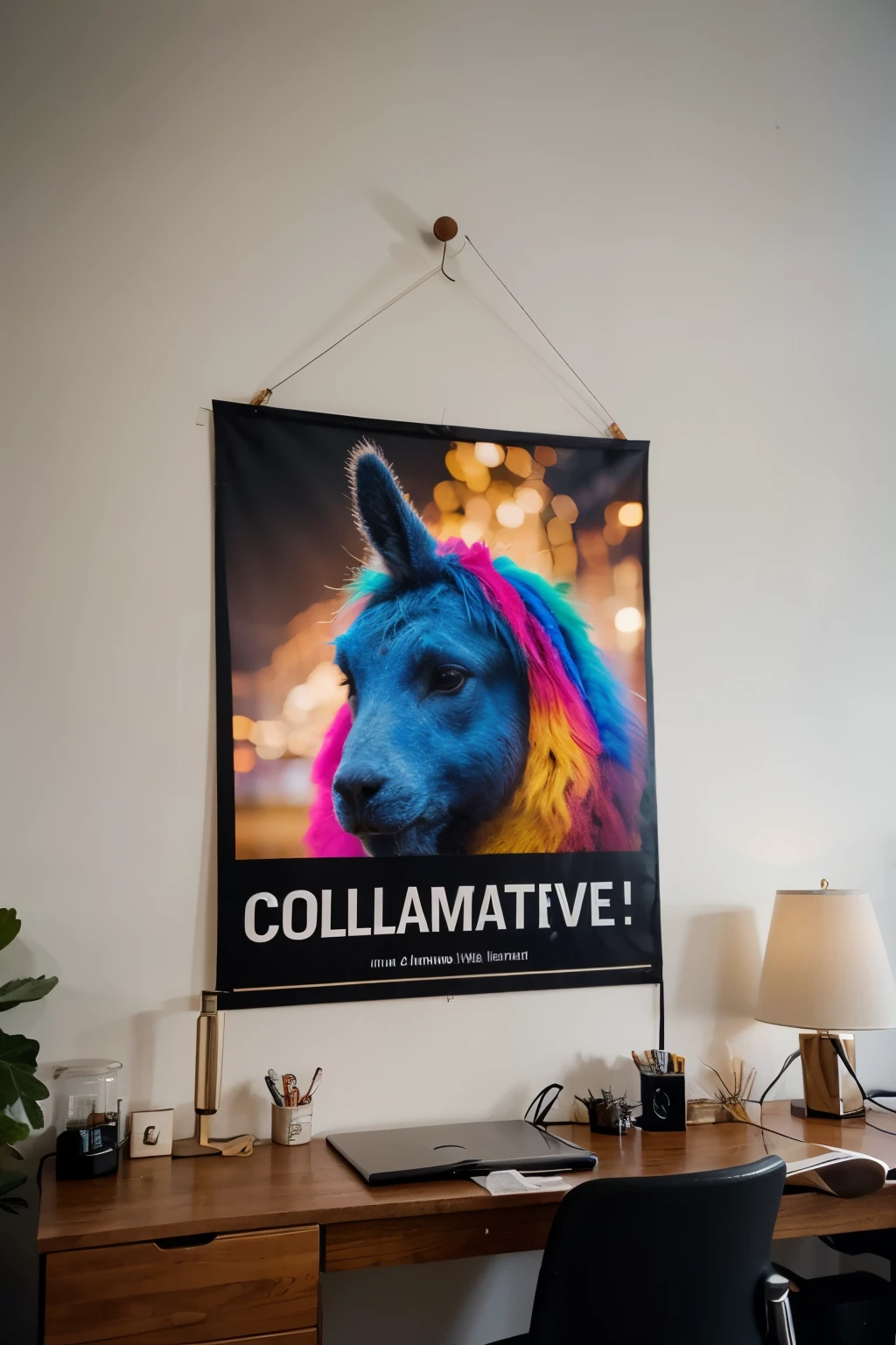 imagen de un cartel con colores llamativos
