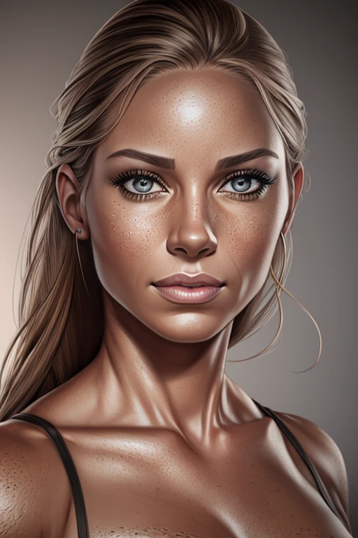 realistic drawing of sara banks, UHD, retina, ccurate, anatomically correct, anatomically correct, textured skin, super detail, high details, high quality, award winning, 1080P, 4K