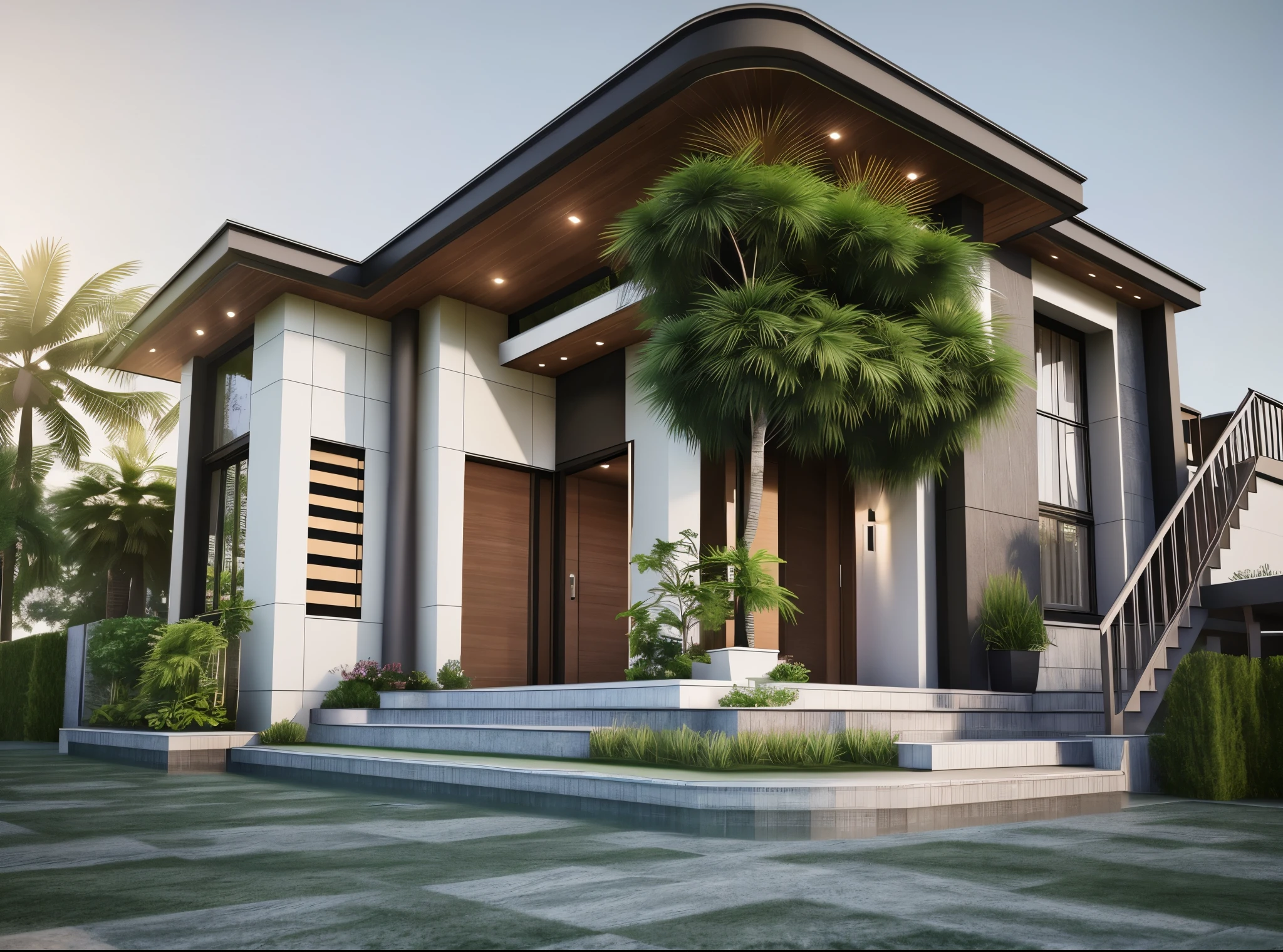 (masterpiece, best quality:1.2), 1villa, a rendering of a modern house with a lot of windows, architectural visualization, residential, architectural rendering, high quality rendering, wide angle exterior 2022, overall architectural design, rich house, 8k vray render, concept house, very realistic render, exterior design, precise architectural rendering, highly detailed architecture, gang house, quality rendering, ”ultra realistic