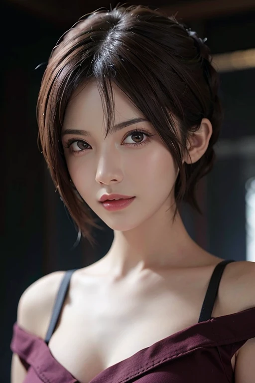 (front focus), Short brown hair, body frames herbstern features, but a hint of vulnerability lingers beneath.