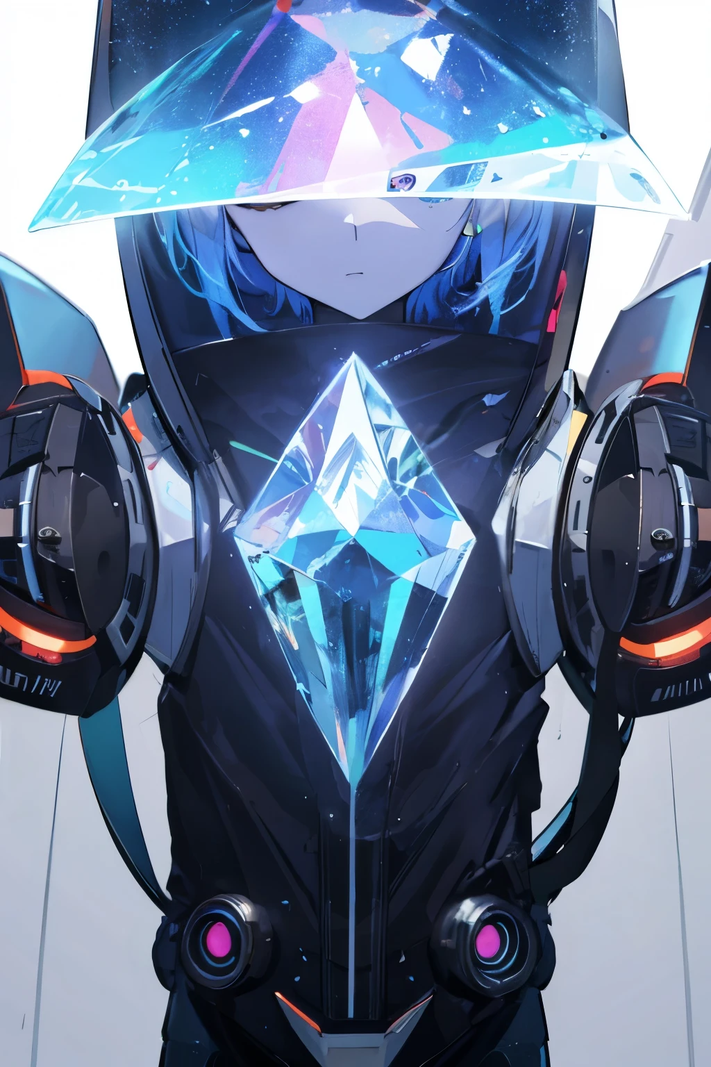 hologram diamond robot no face