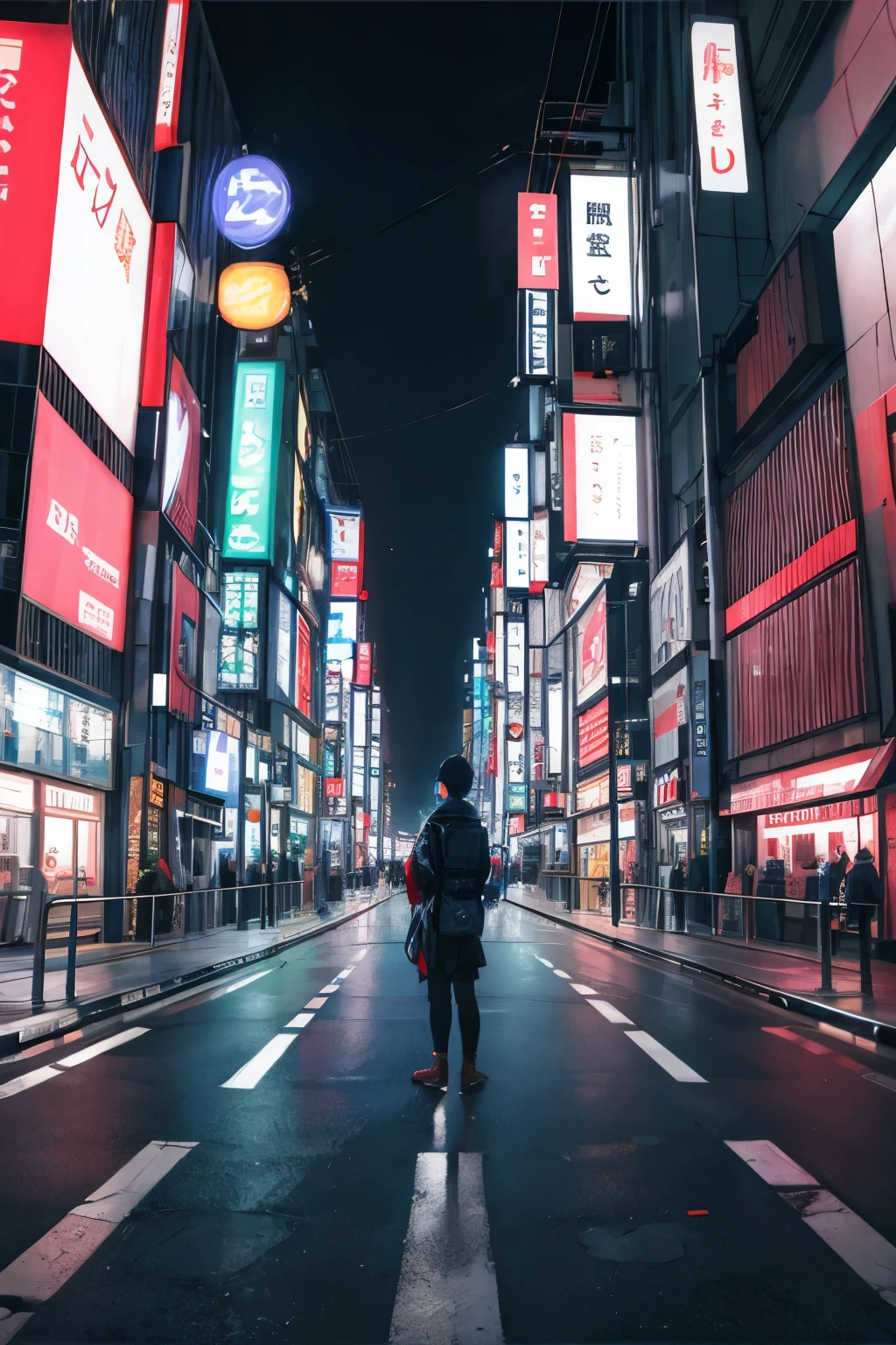 road, photographer, tokyo, neon,male