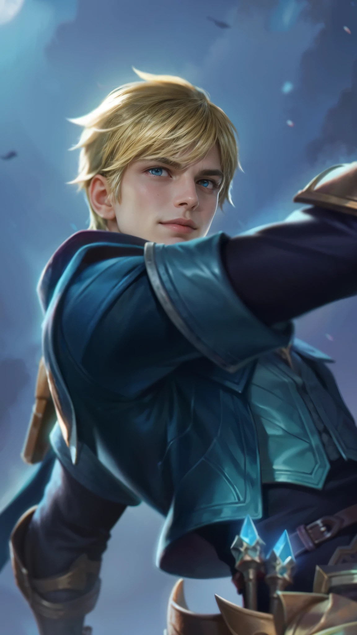 Best quality, masterpiece, detailed skin texture, detailed clothes texture, detailed face, super detail, 8k, intricate detail, 1 boy, The color doesn't change, Muscle guy, 1 guy, evil smile, glare, scary