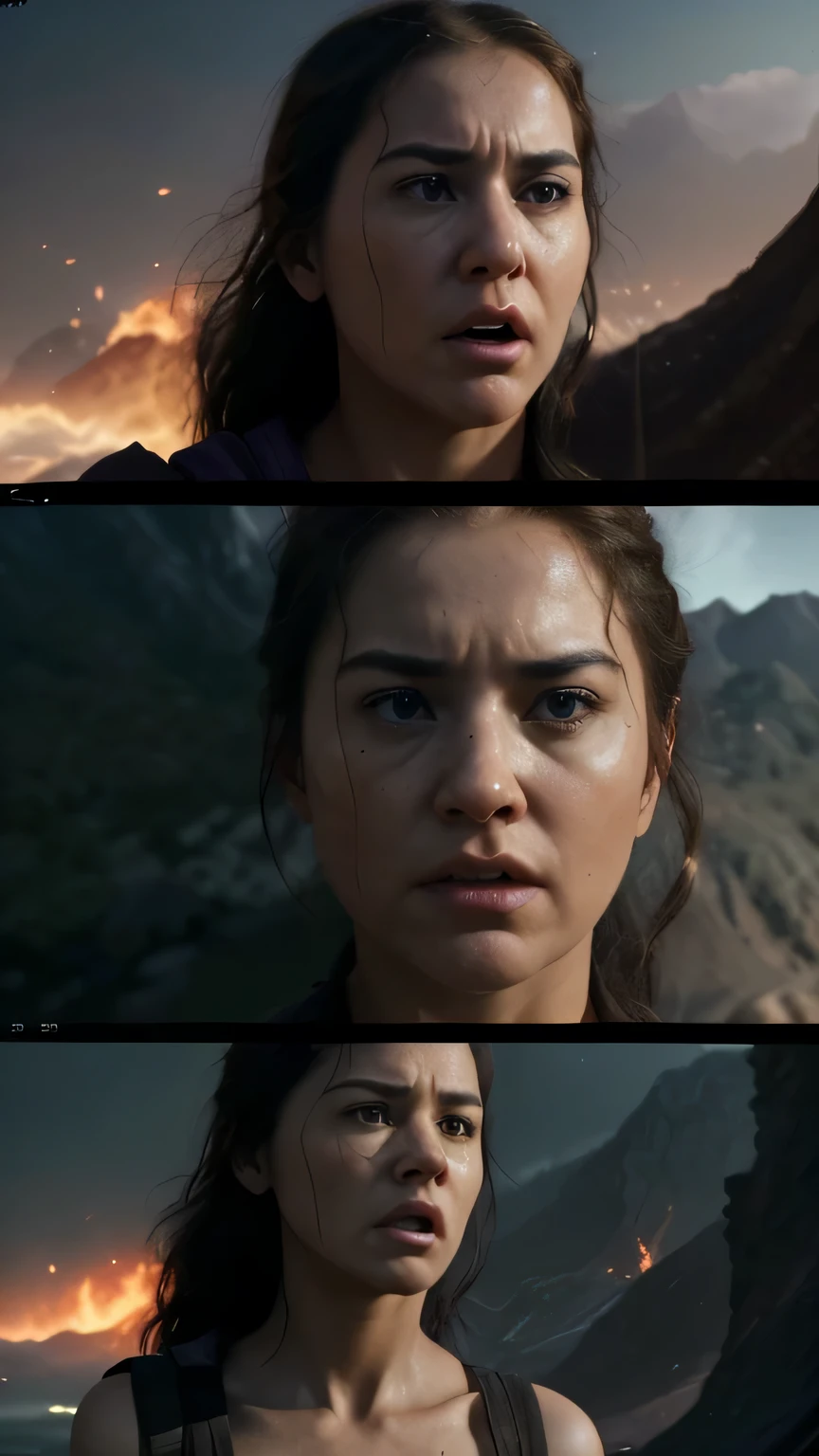 Description: The montage reaches its climax with a dramatic cliffhanger, leaving viewers on the edge of their seats and eager for more. A tantalizing glimpse of what's to come teases the next chapter in the epic saga, ensuring that audiences will be left wanting more.Visual: The final image of the montage freezes on a moment of suspense, hinting at the challenges and obstacles that lie ahead for the characters. A sense of anticipation hangs in the air as viewers are left to speculate about the outcome of the story, setting the stage for the next installment.