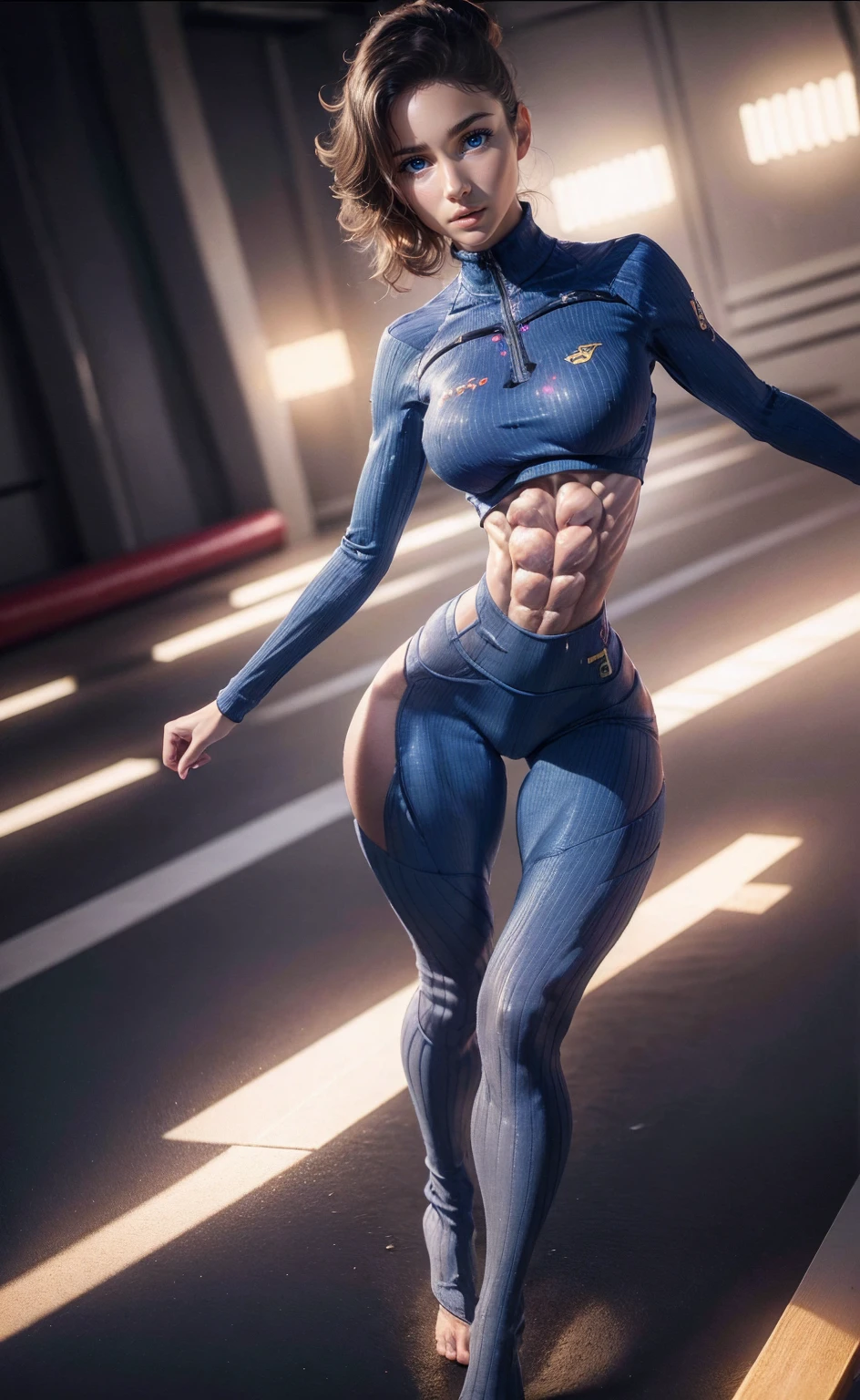 ((Alba Baptista, popping six pack abs)), (((Full body picture))), (((widowmaker from overwatch))), ((very small clothes, way to small clothing)), Perfect body, her abs are fully popping out, Bulging abs, perfect round abs, (best quality,4k,8k,highres,masterpiece:1.2), ultra-detailed, (realistic,photorealistic,photo-realistic, highly detailed, hyper realistic:1.36), HDR,UHD,studio lighting,ultra-fine painting,sharp focus,physically-based rendering,extreme detail description,professional, vivid colors, bokeh, portraits, (veined,veiny:1.1) six pack abs, (wide-hipped:1.1) six pack abs, (small-waisted:1.1) six pack abs, (woman:1.1), striped thigh-highs, thigh gap, (waist:1.1), (hips:1.1)