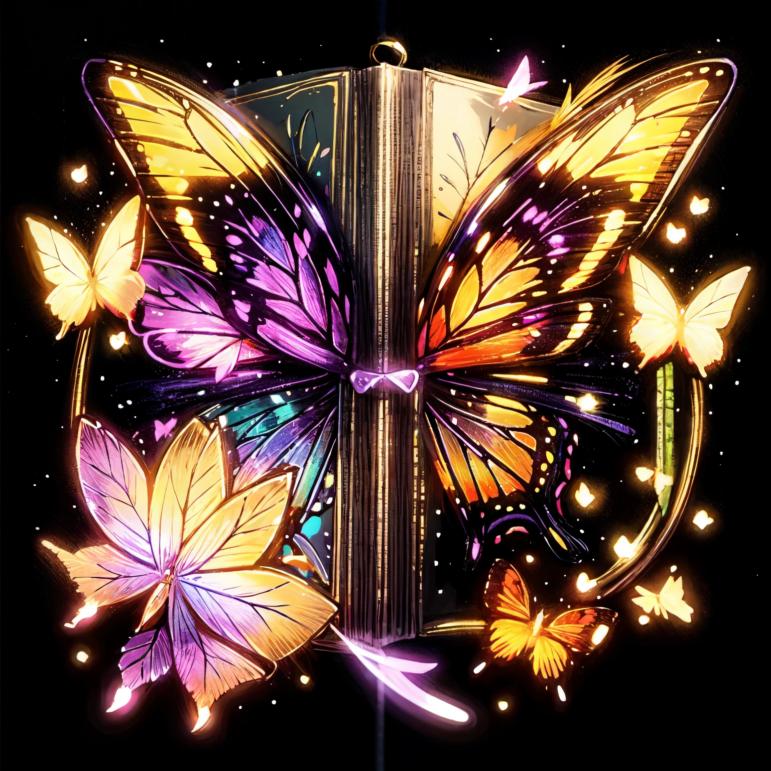 Butterfly, white background, neon butterfly, sticker, purple butterfly, graceful butterfly, Glass butterfly, elaborate butterfly, book