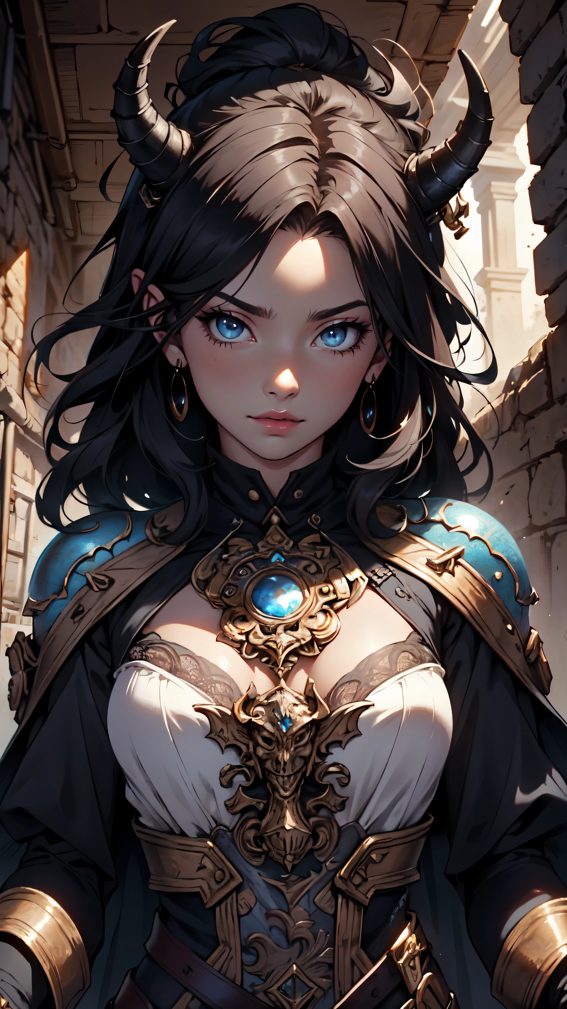 a beautiful dark elf girl in an egyptian setting, detailed face with seductive gaze, delicate features, large breasts, intricate jewelry and clothing, dramatic lighting, fantasy art style, cinematic composition, highly detailed, 8k, photorealistic