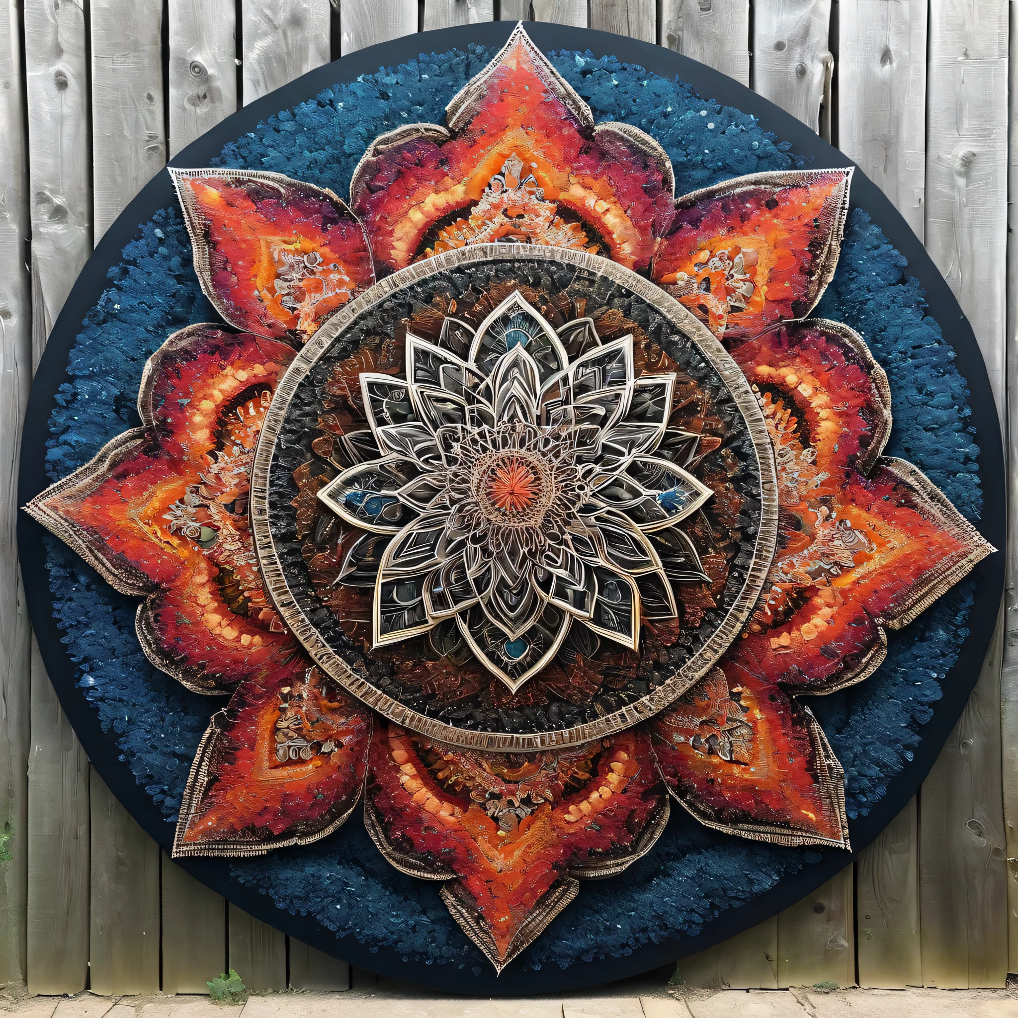 Giant Geometric Shape, Mandala Art, 