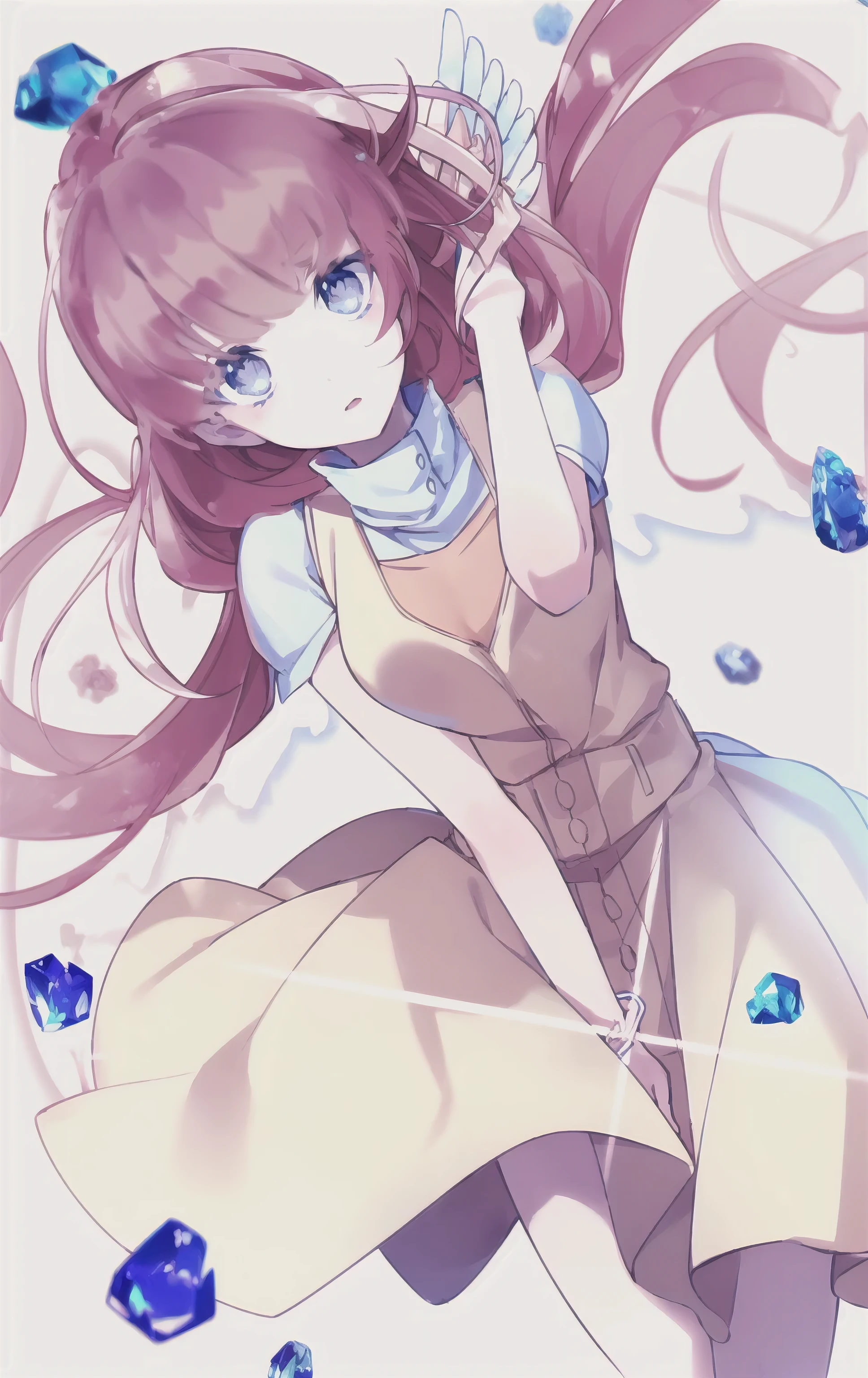 {{{{masterpiece}}}}, {{{hyper detailed}}}, {{{highres}}}, {{good anatomy}}, (((best quality))), ((an extremely delicate and beautiful)), {{an extremely detailed and delicate}}, {8k cg wallpaper}, {{illustration}}, ((greyscale with colored background)), ray tracing, bokeh, 1girl, solo, detailed face, (blue eyes:1.2), medium breasts,
