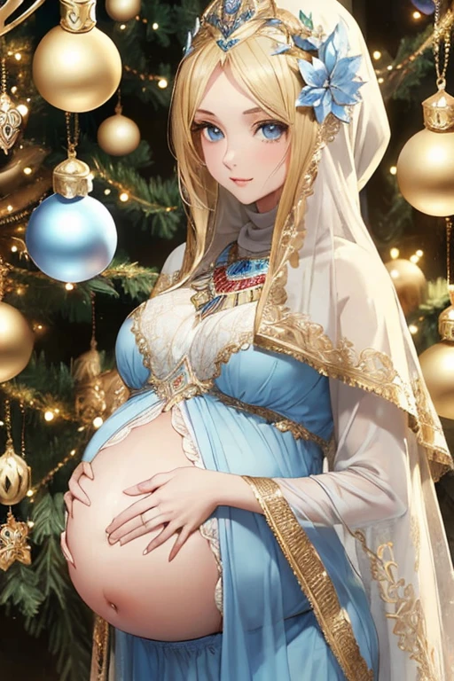 ((highest quality)), ((masterpiece)), (be familiar with),
((perfect face、woman、Enchanted body、blonde、blue eyes、luxurious ornaments、pregnancy))
Garabeya、hijab、Egypt衣装、Egypt