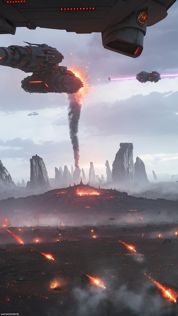 Astonishing panorama of end times. Enemy sattellites approach for invasion 